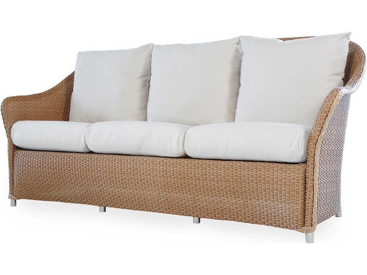 Lloyd Flanders Weekend Retreat Wicker Outdoor Patio Sofa