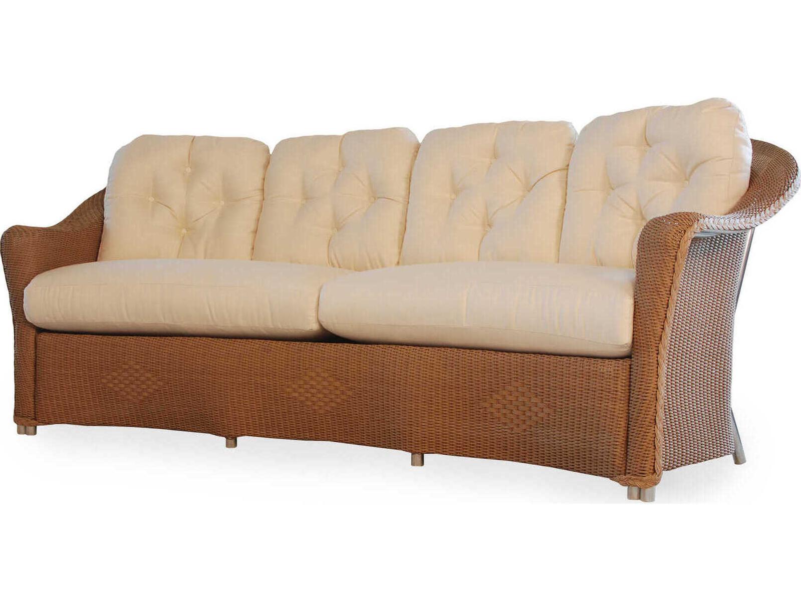 Lloyd Flanders Reflections Wicker Crescent Outdoor Sofa
