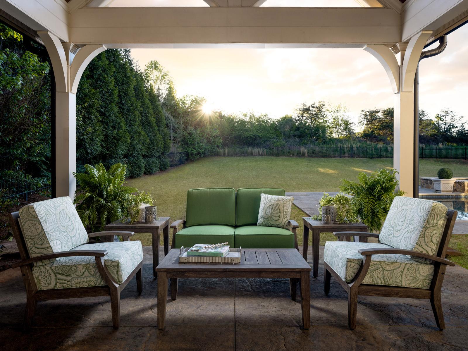 Lloyd Flanders Frontier Aluminum Cushion Outdoor Patio Lounge Set