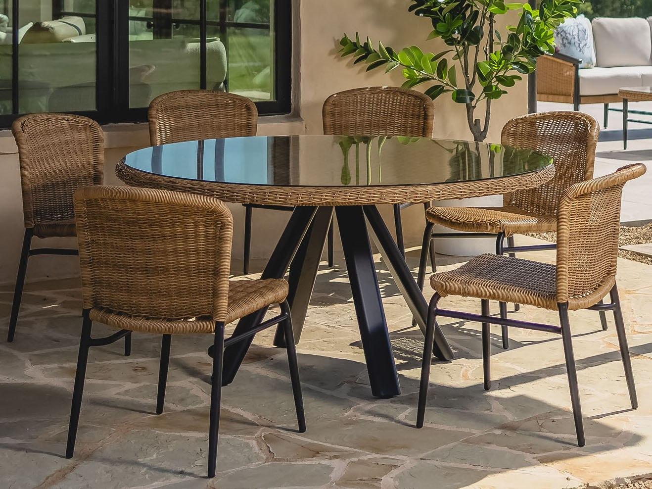Lloyd Flanders Galloway Aluminum Dining Set