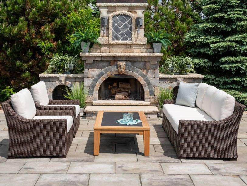 Lloyd Flanders Mesa Wicker Cushion Lounge Set