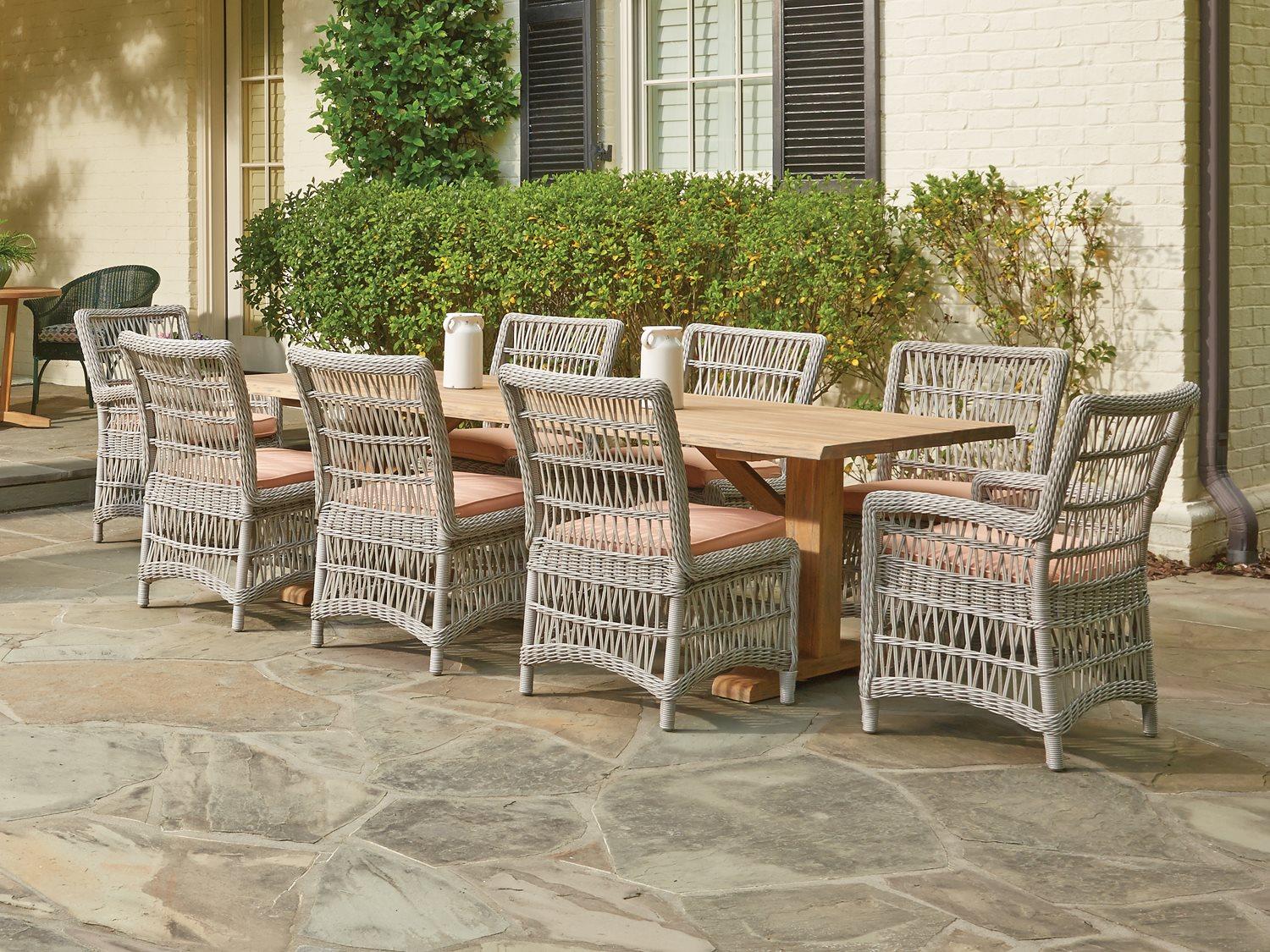 Lloyd Flanders Mackinac Wicker Outdoor Patio Dining Set