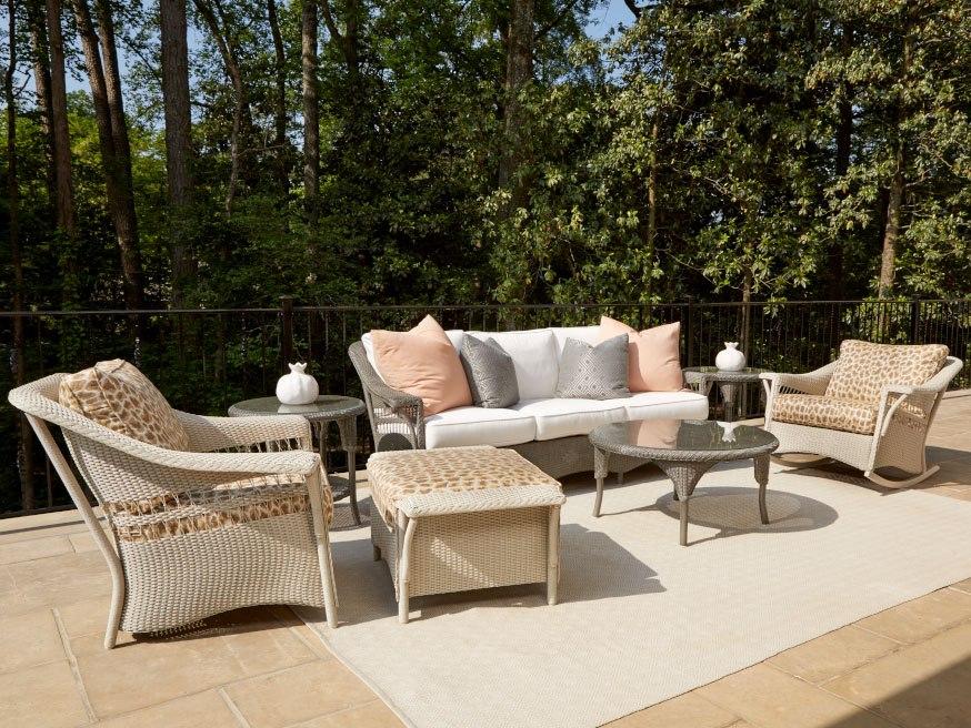 Lloyd Flanders Nantucket Wicker Cushion Lounge Set