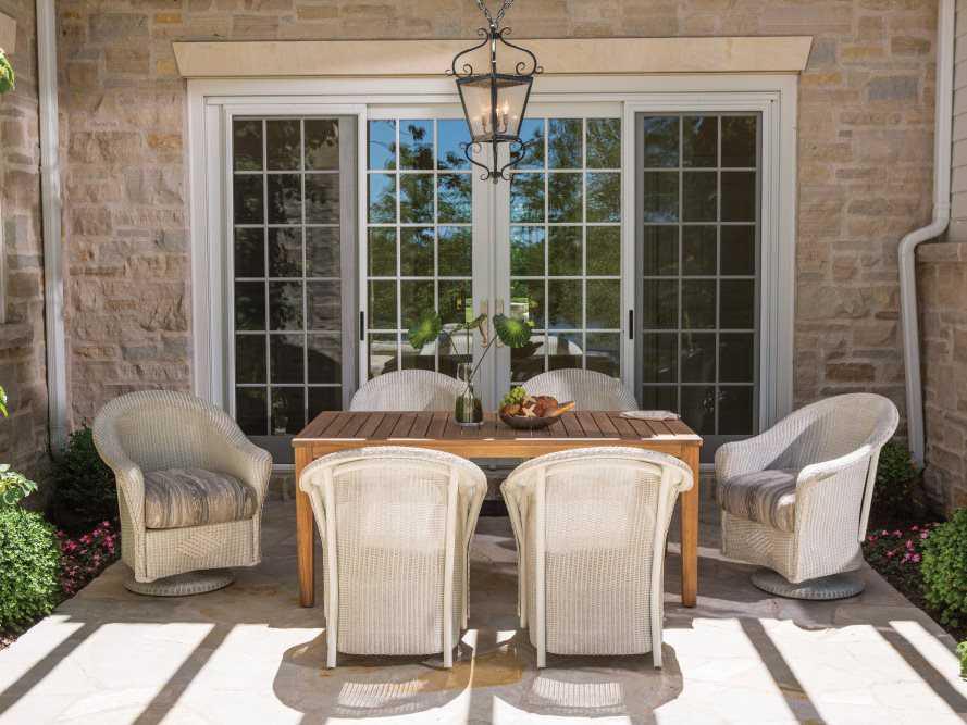 Lloyd Flanders Reflections Wicker Outdoor Patio Dining Set