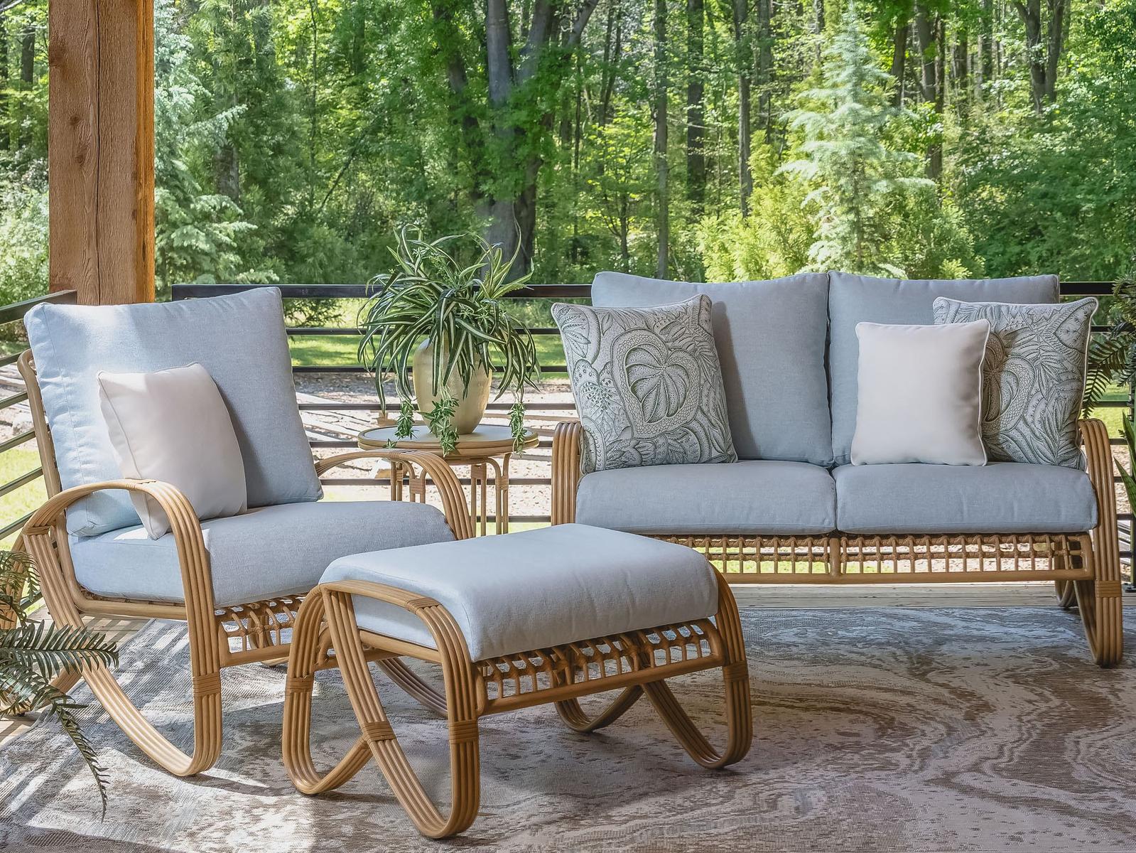 Lloyd Flanders Riviera Aluminum Cushion Lounge Set