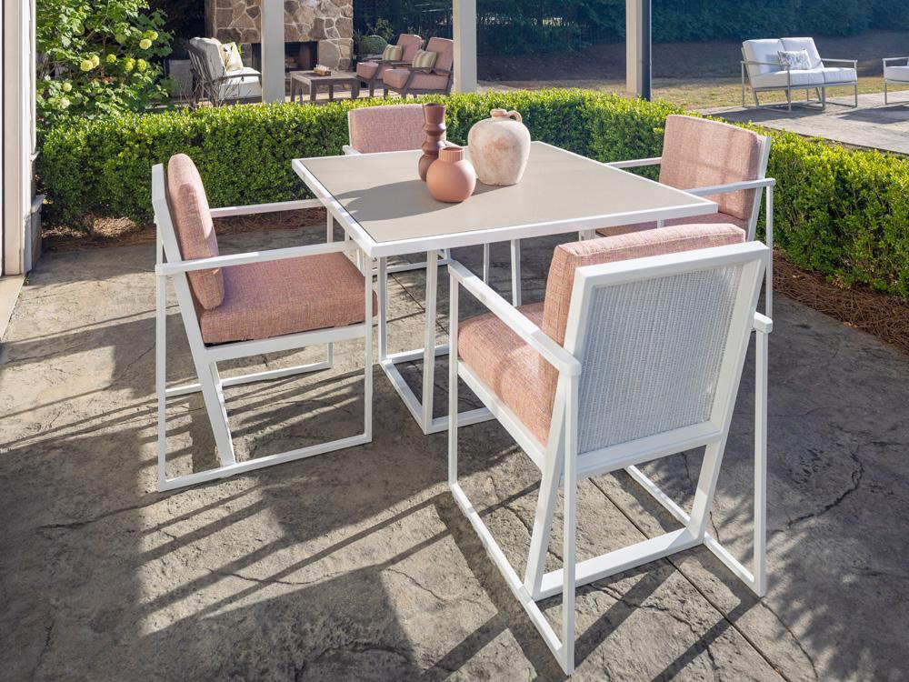 Lloyd Flanders Summit Aluminum Outdoor Patio Dining Set