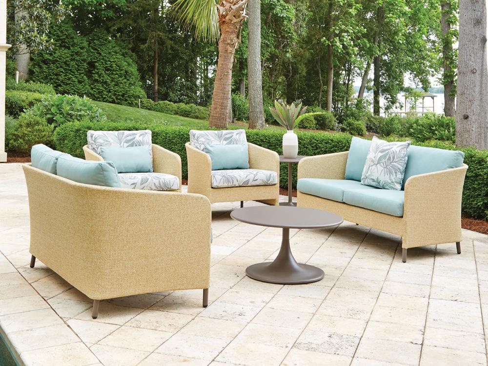 Lloyd Flanders Verona Wicker Cushion Patio Lounge Set
