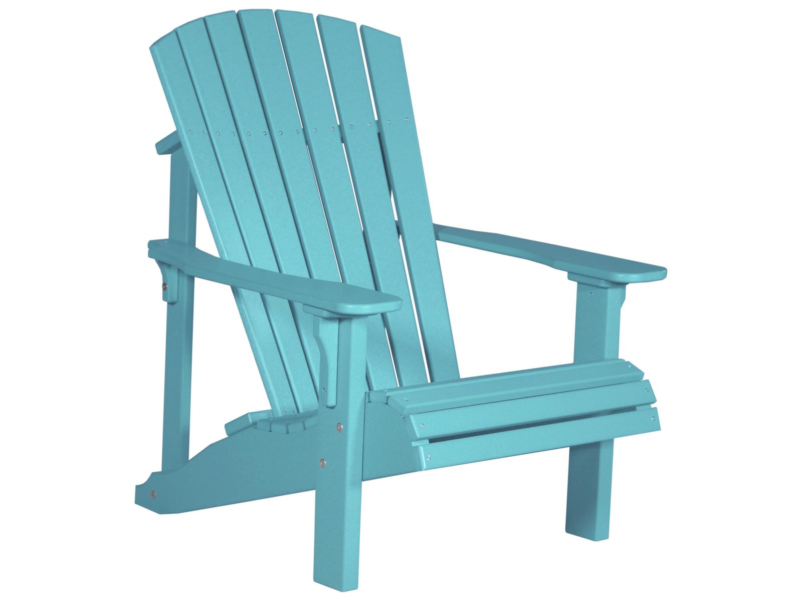 LuxCraft Recycled Plastic Deluxe Outdoor Patio Adirondack Chair