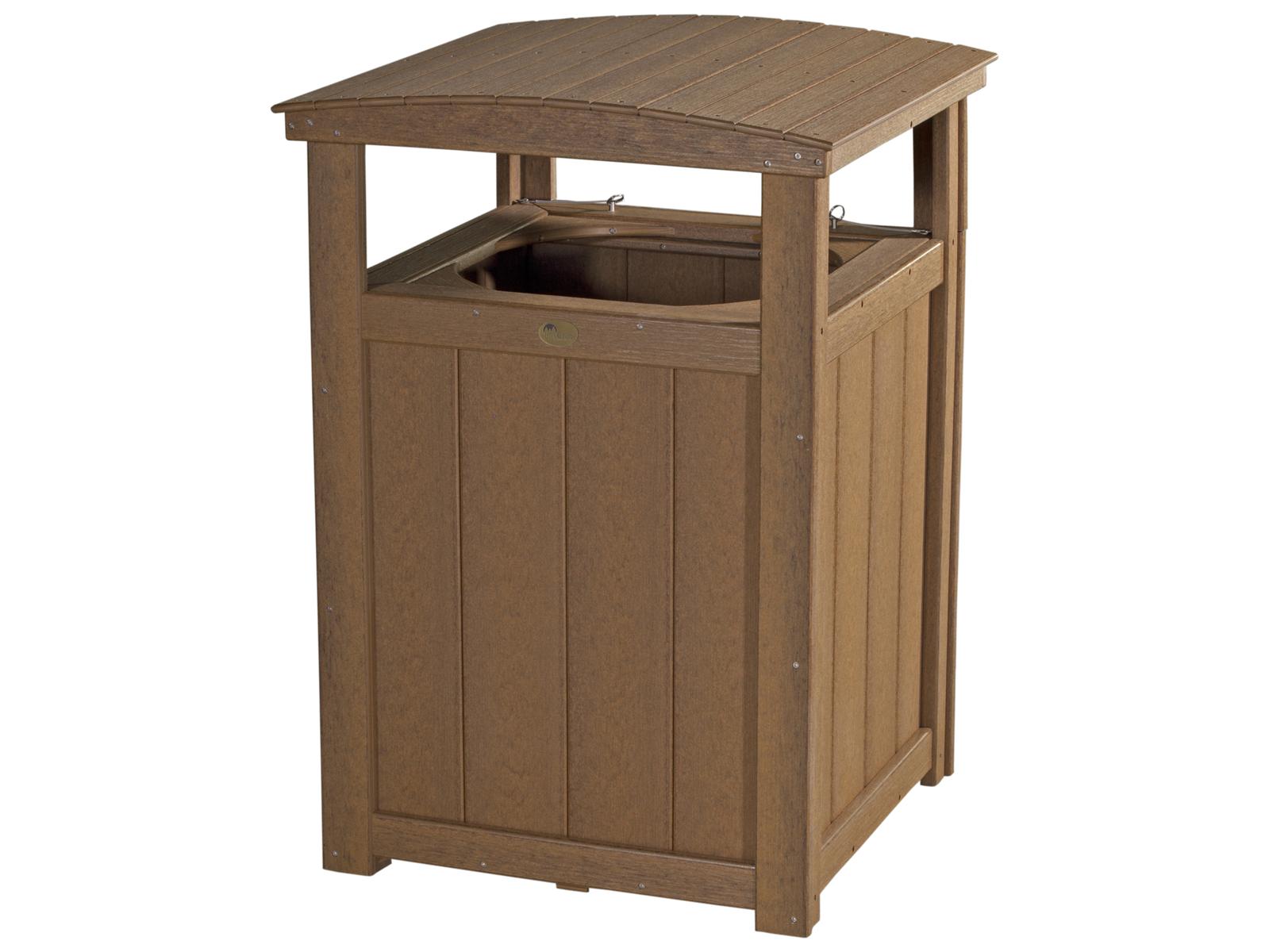 LuxCraft Recycled Plastic Trash Can