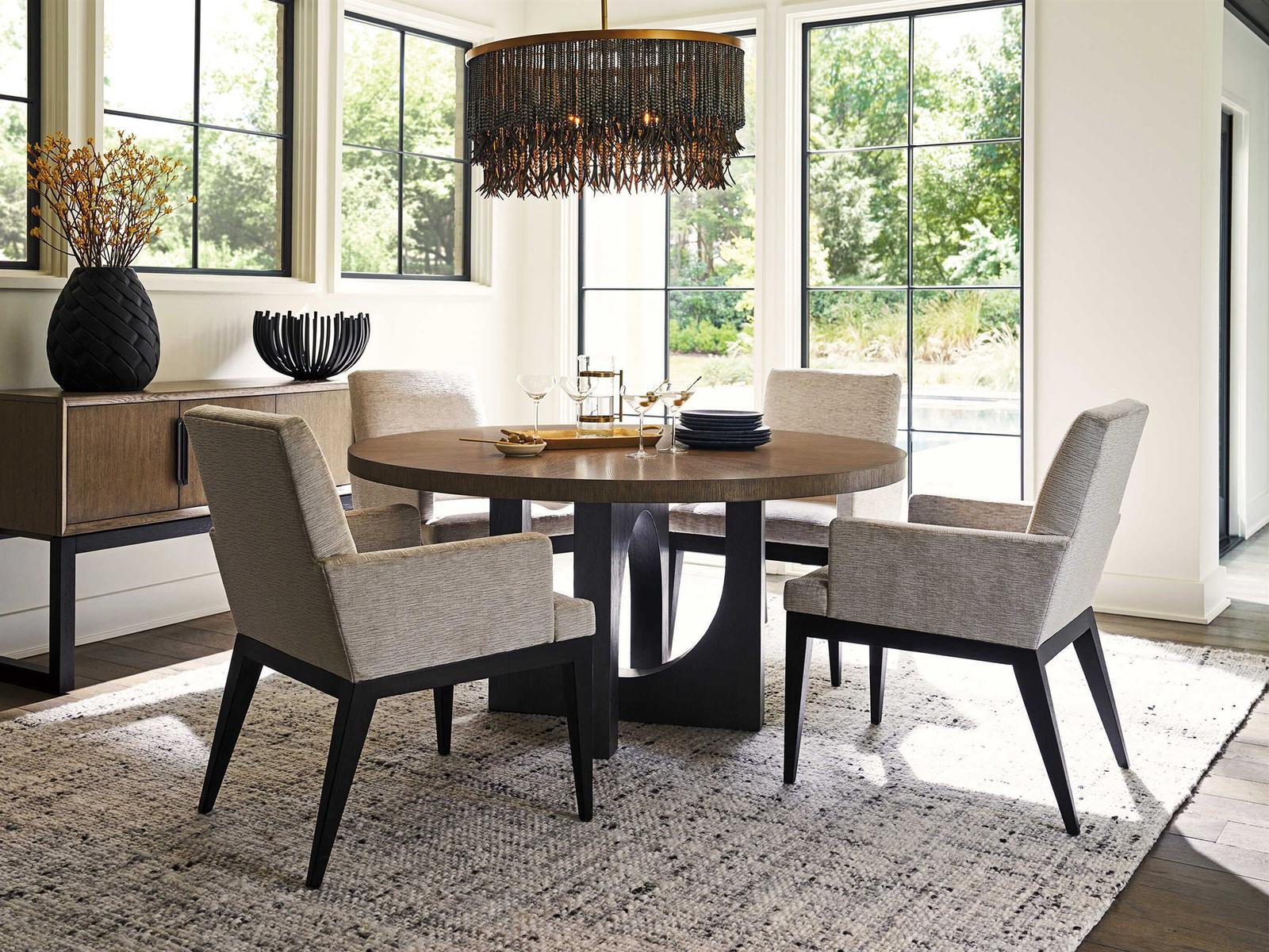 Lexington Zanzibar Oak Wood Dining Room Set