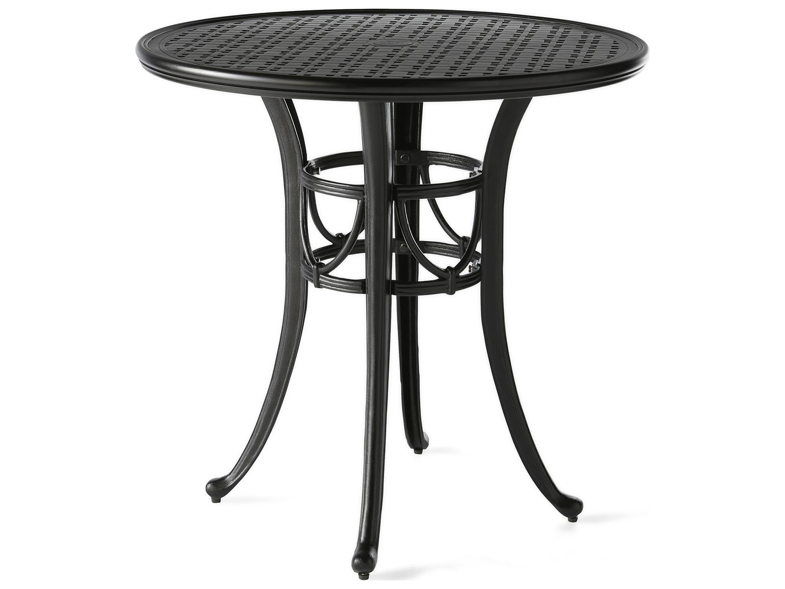 Mallin Napa Round Outdoor Counter Height Table with Umbrella Hole