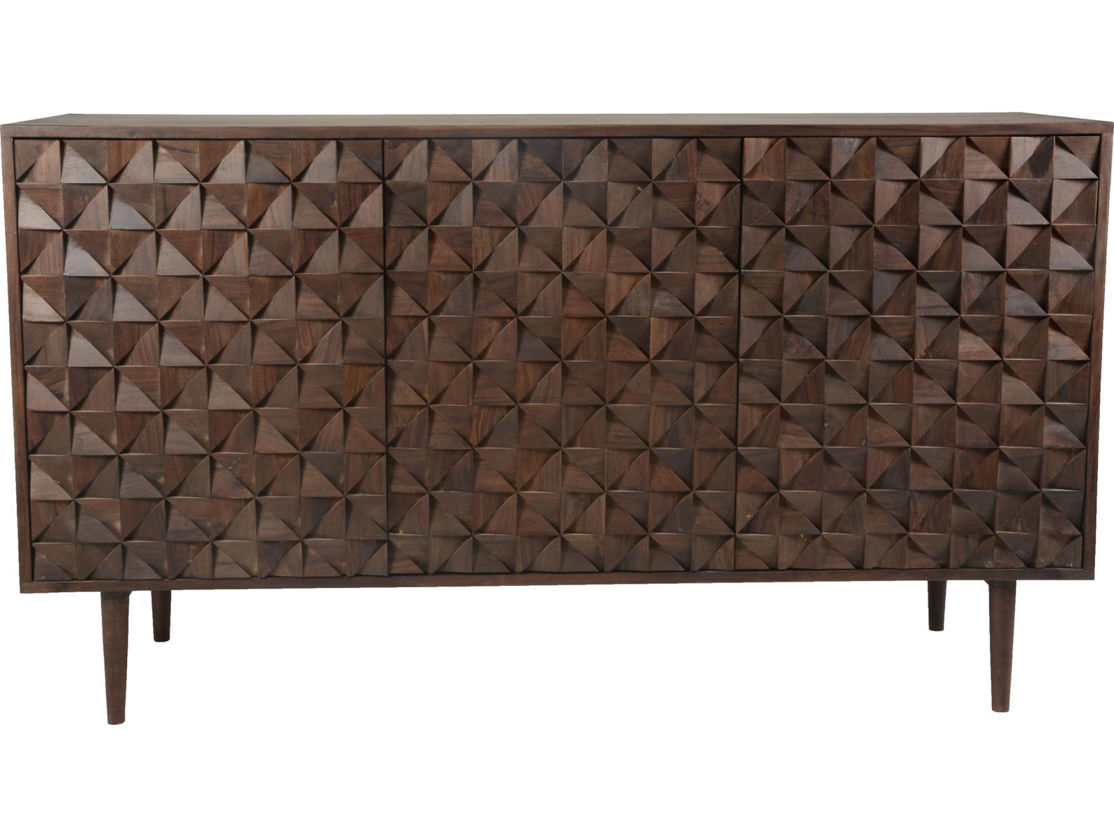 Moe's Home Pablo 3 Door Sideboard in Solid Sheesham Wood BZ-1039-03 ...