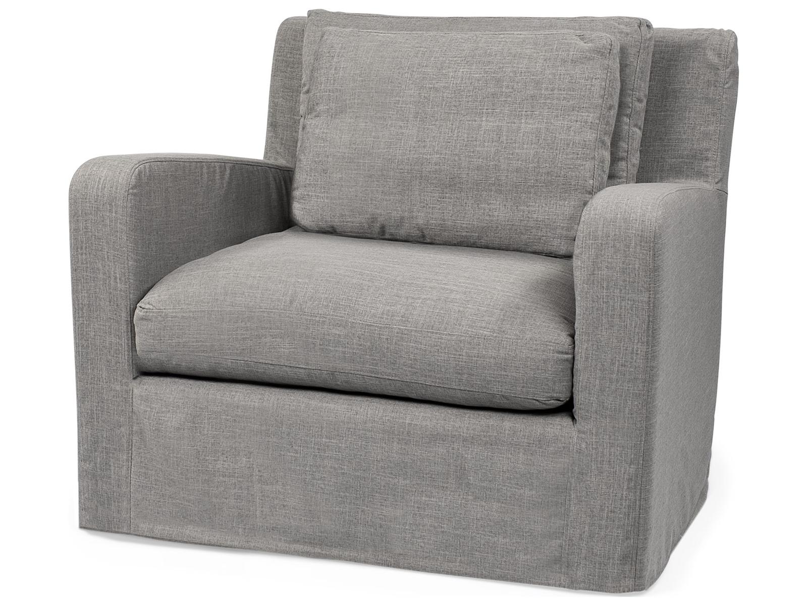 Mercana Denly III 38 X 38.25 X 34.5 Flint Gray Slipcover Upholstered Arm Chair