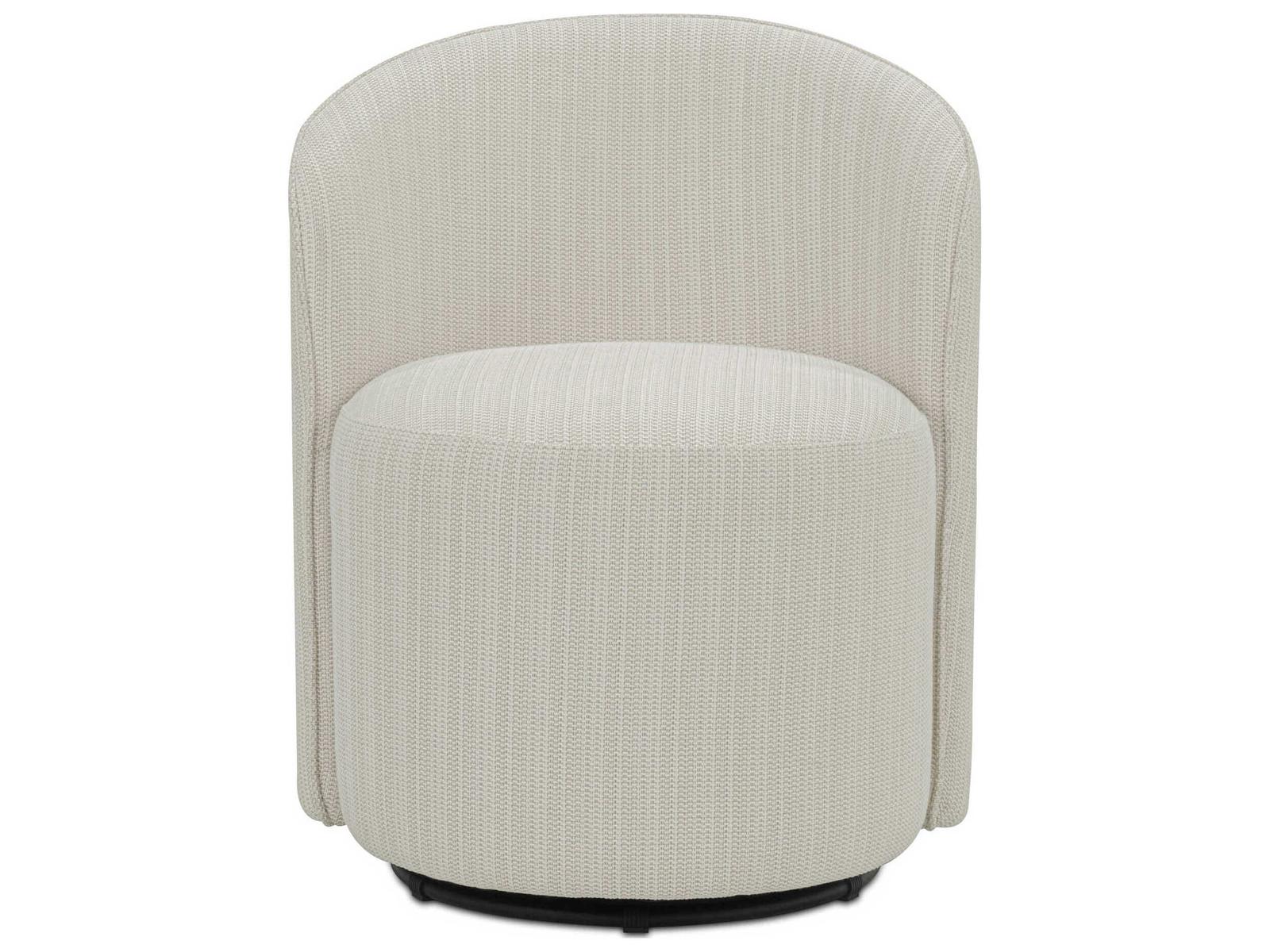 Moe's Home Outdoor Sylvie Cream Fabric Cushion Dining Chair