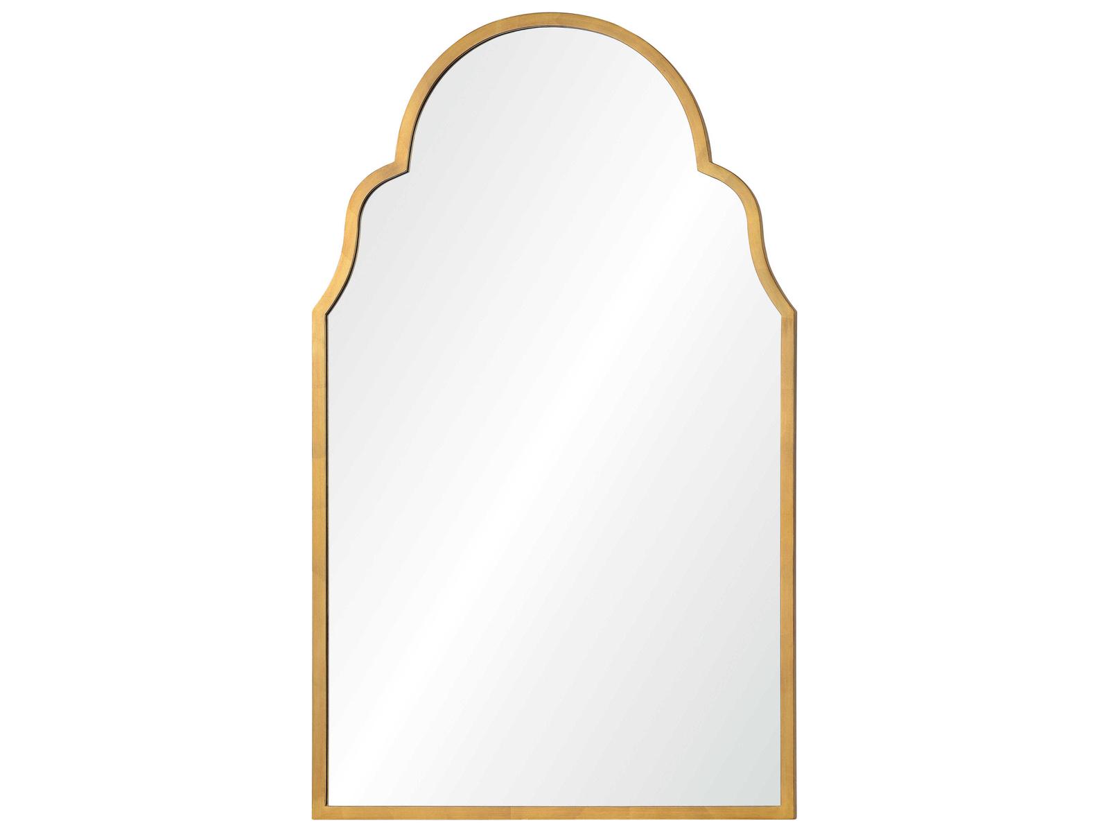 Mirror Home Antiqued Gold Leaf Arch Wall Mirror
