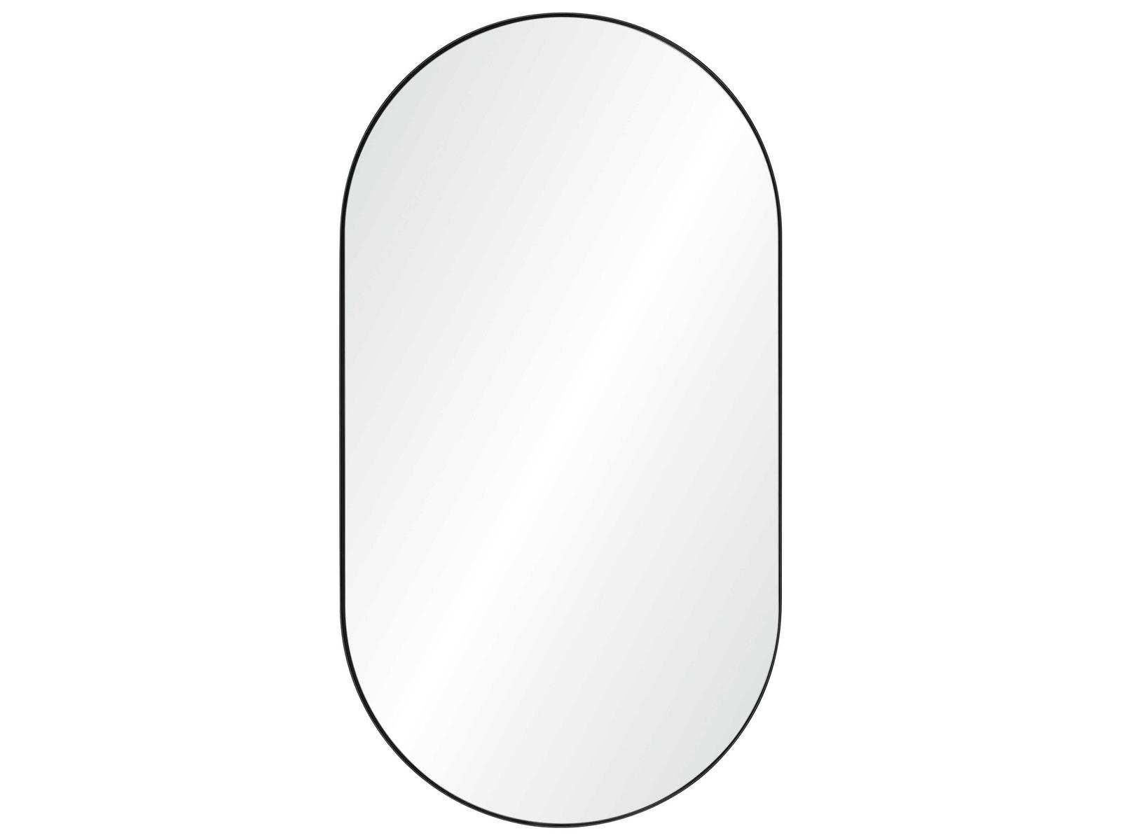 Mirror Home Black Nickel Oval Wall Mirror