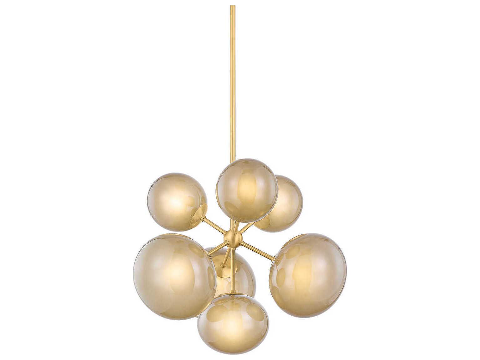 Mitzi Zaley 7-Light Aged Brass Chandelier