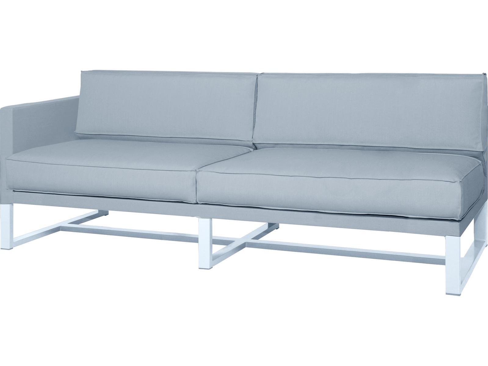 MamaGreen Mono Aluminum Cushion Modular Right Arm Patio Loveseat