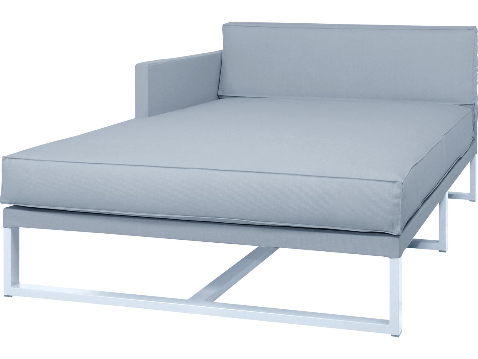 MamaGreen Mono Aluminum Cushion Right Arm Outdoor Chaise Lounge