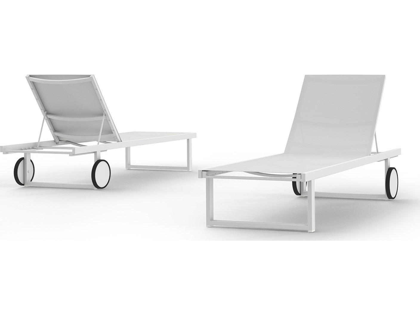 MamaGreen Allux Sling Aluminum Patio Chaise Lounge
