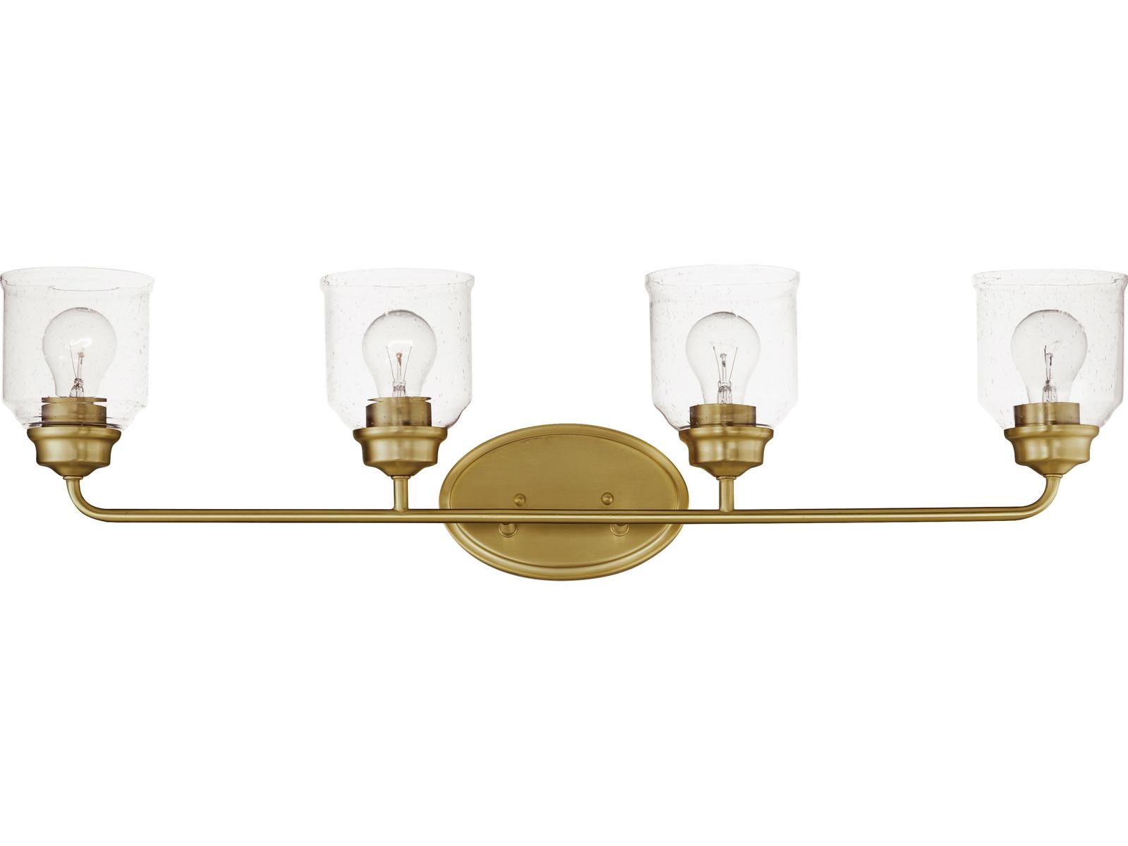 Maxim Lighting Acadia 4-Lights Natural Aged Brass Vanity Light