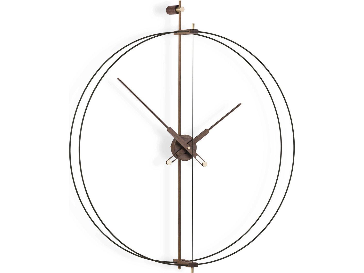 Nomon Barcelona Premium Brass Walnut Wall Clock