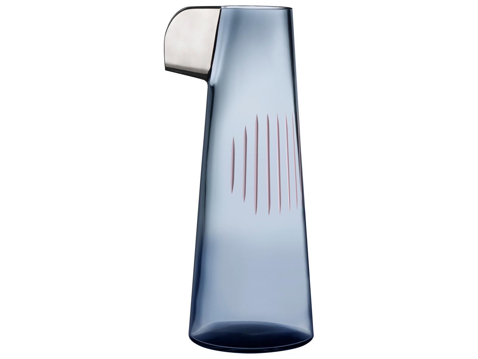NUDE Parrot Steel Blue Pink Line Platin Beak Carafe