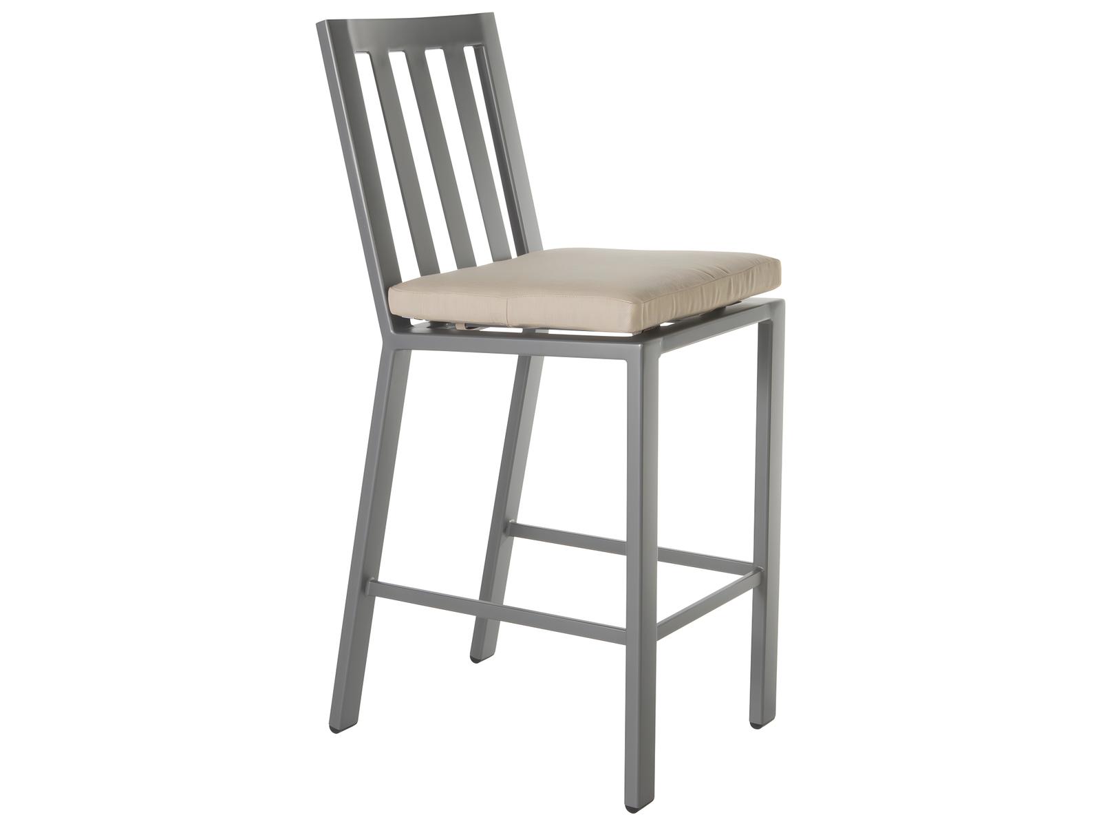 OW Lee Aris Aluminum Armless Outdoor Counter Stool