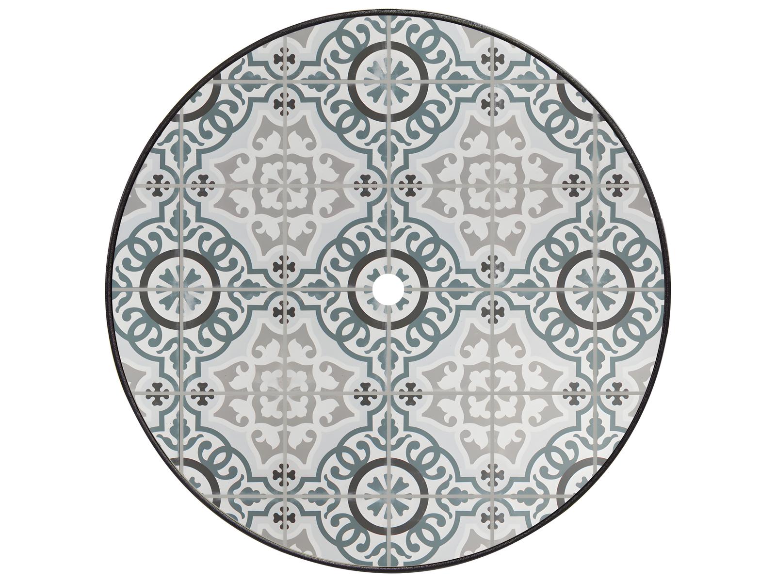 OW Lee Valencia Porcelain Round Table Top with Umbrella Hole
