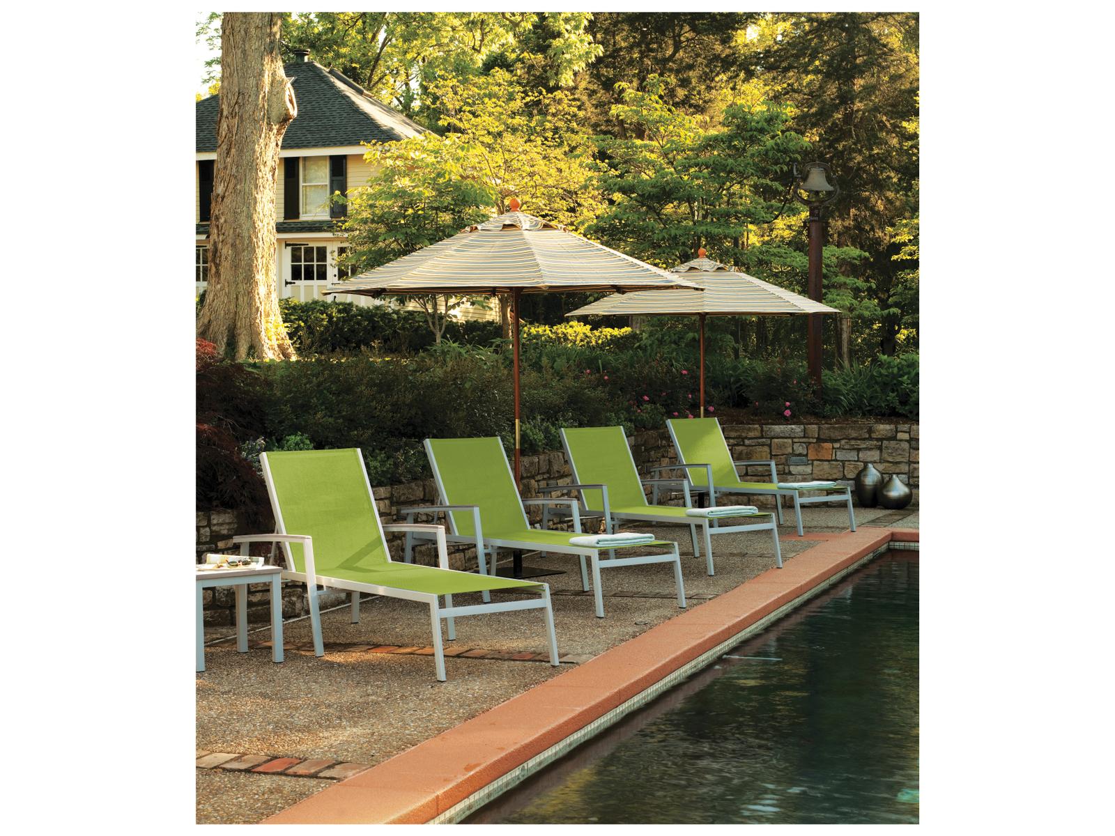 Oxford Garden Travira Aluminum Flint 8 Piece Outdoor Patio Lounge Set with Go Green Slings