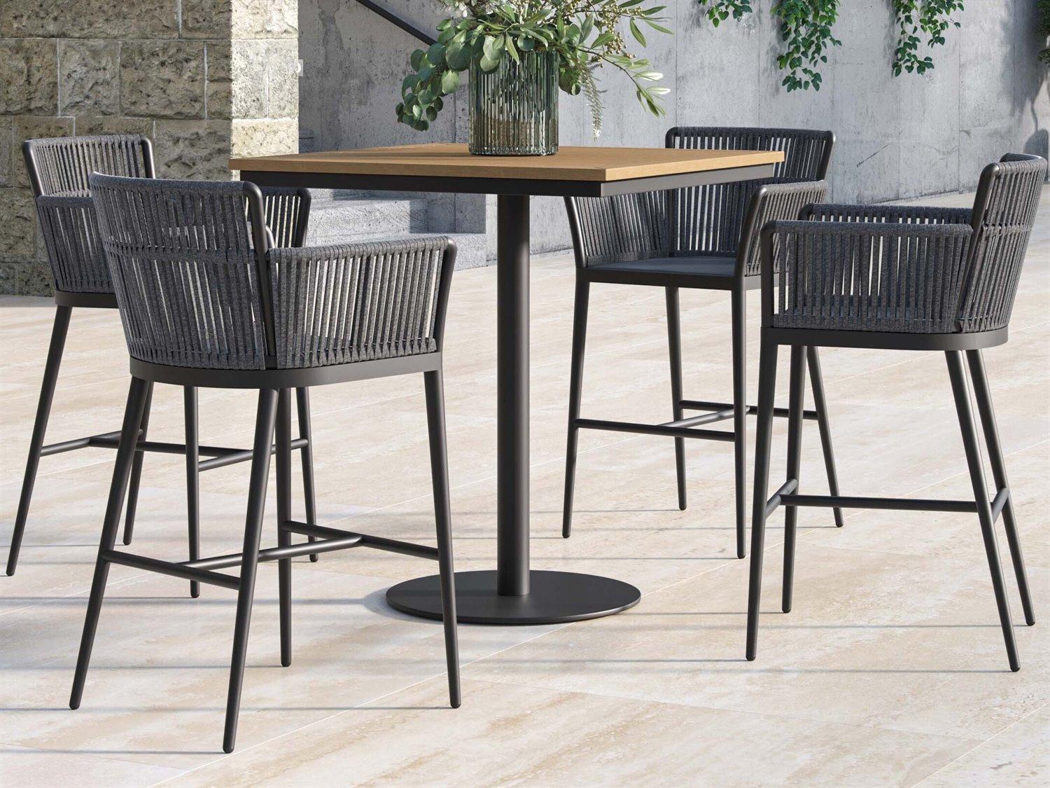 Oxford Garden Nette Aluminum Carbon 5 Piece Bar Set