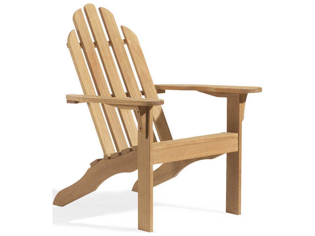 Oxford Garden Oxford Teak Natural Patio Adirondack Chair