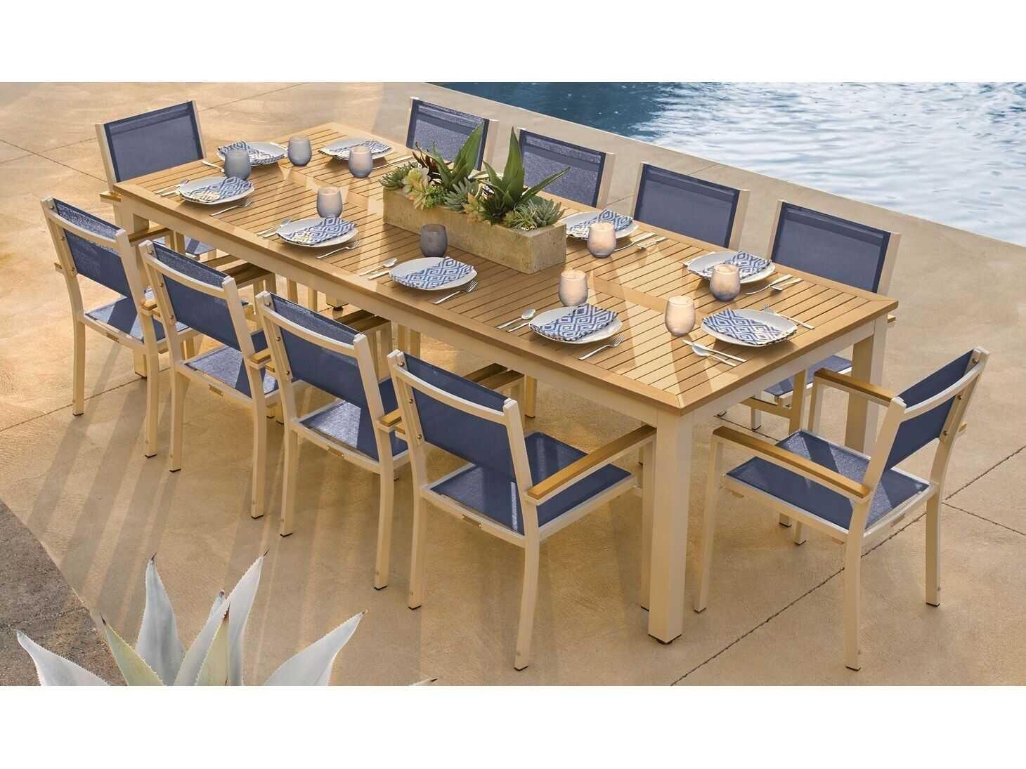 Oxford Garden Travira Resin Dining Set Table And 4 Chairs