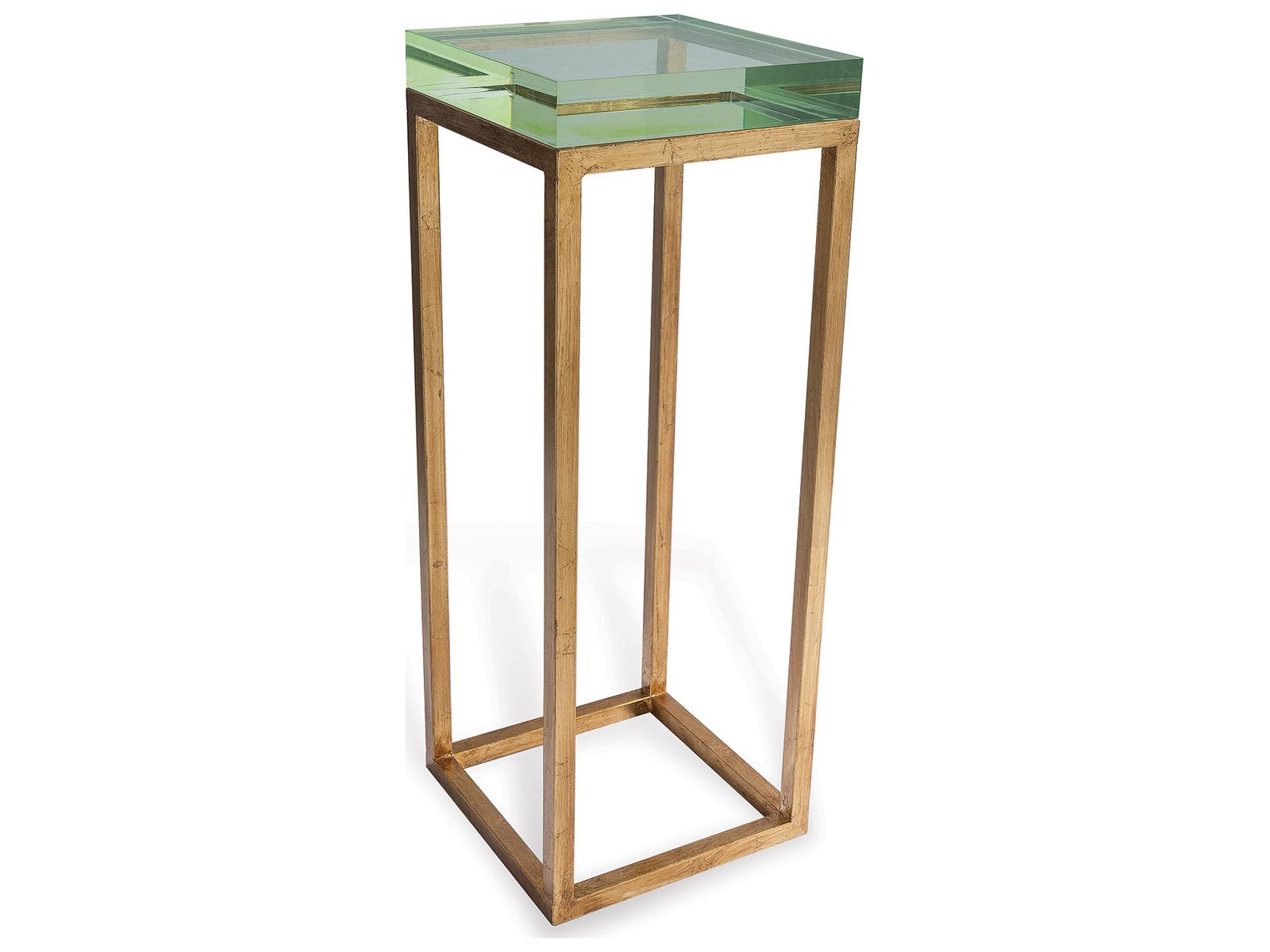 Port 68 Drake Lucite Green Table / Gold