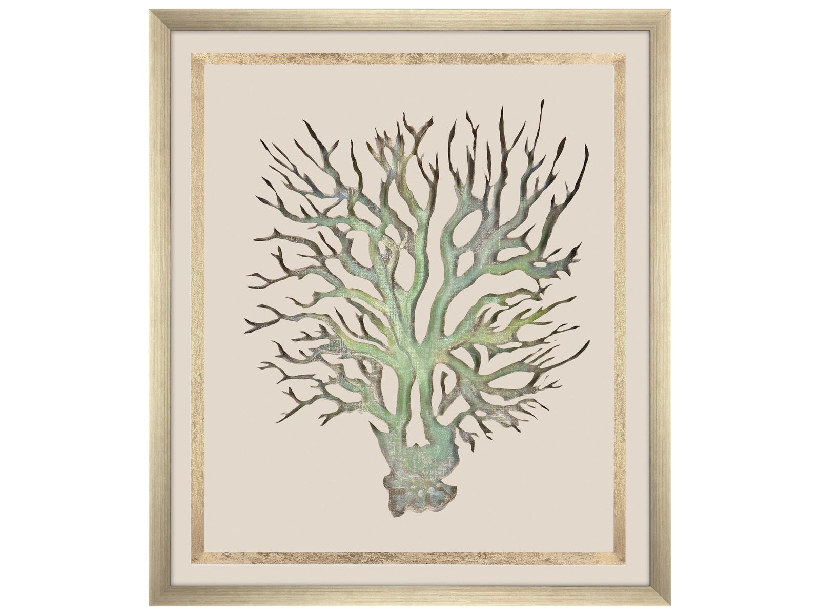 Paragon Seaweed On Linen I Framed Art