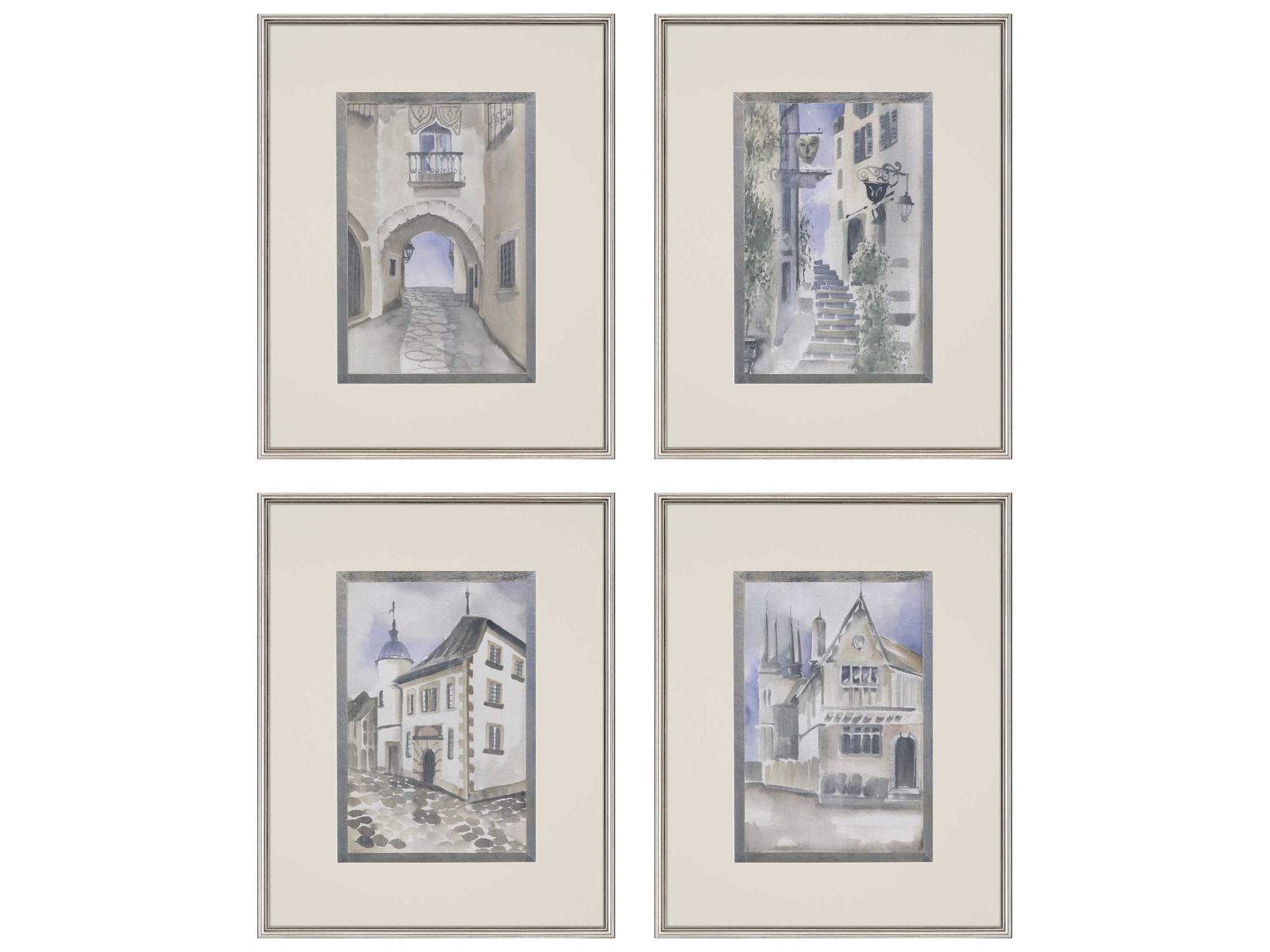 Paragon Scenic La Ville-I Wall Art Set of 4