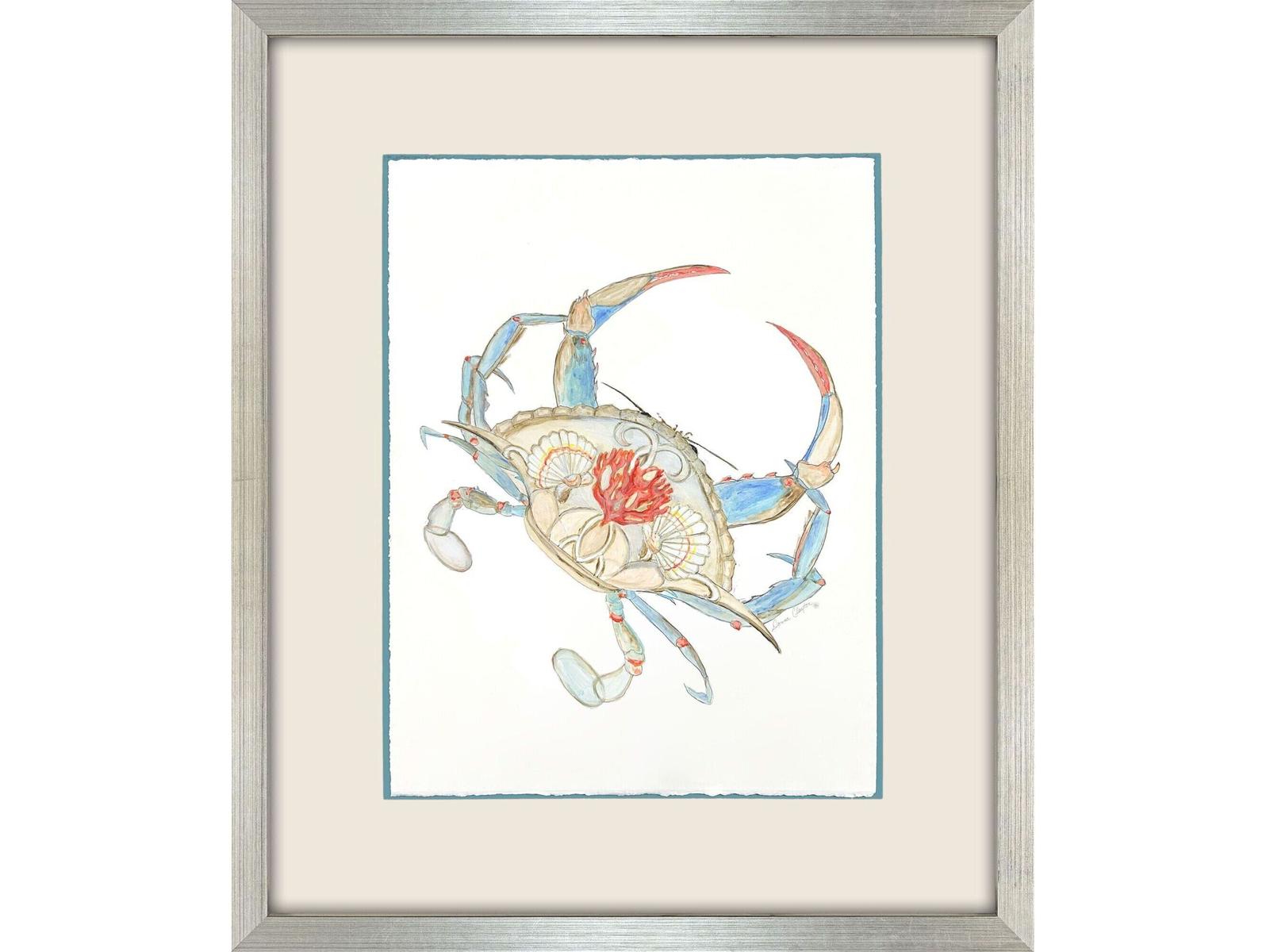 Paragon Crab I Celebration Seahorse Framed Art