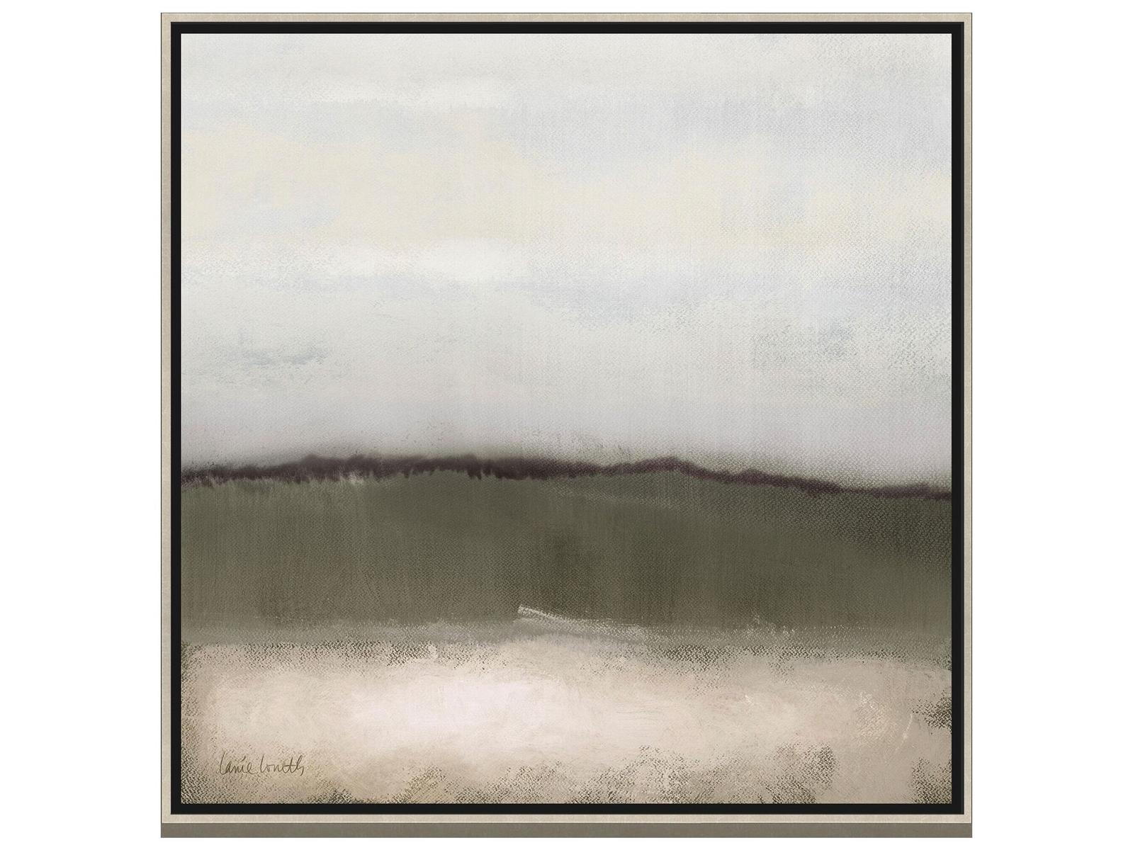 Paragon Clouds On Olive II Canvas Wall Art