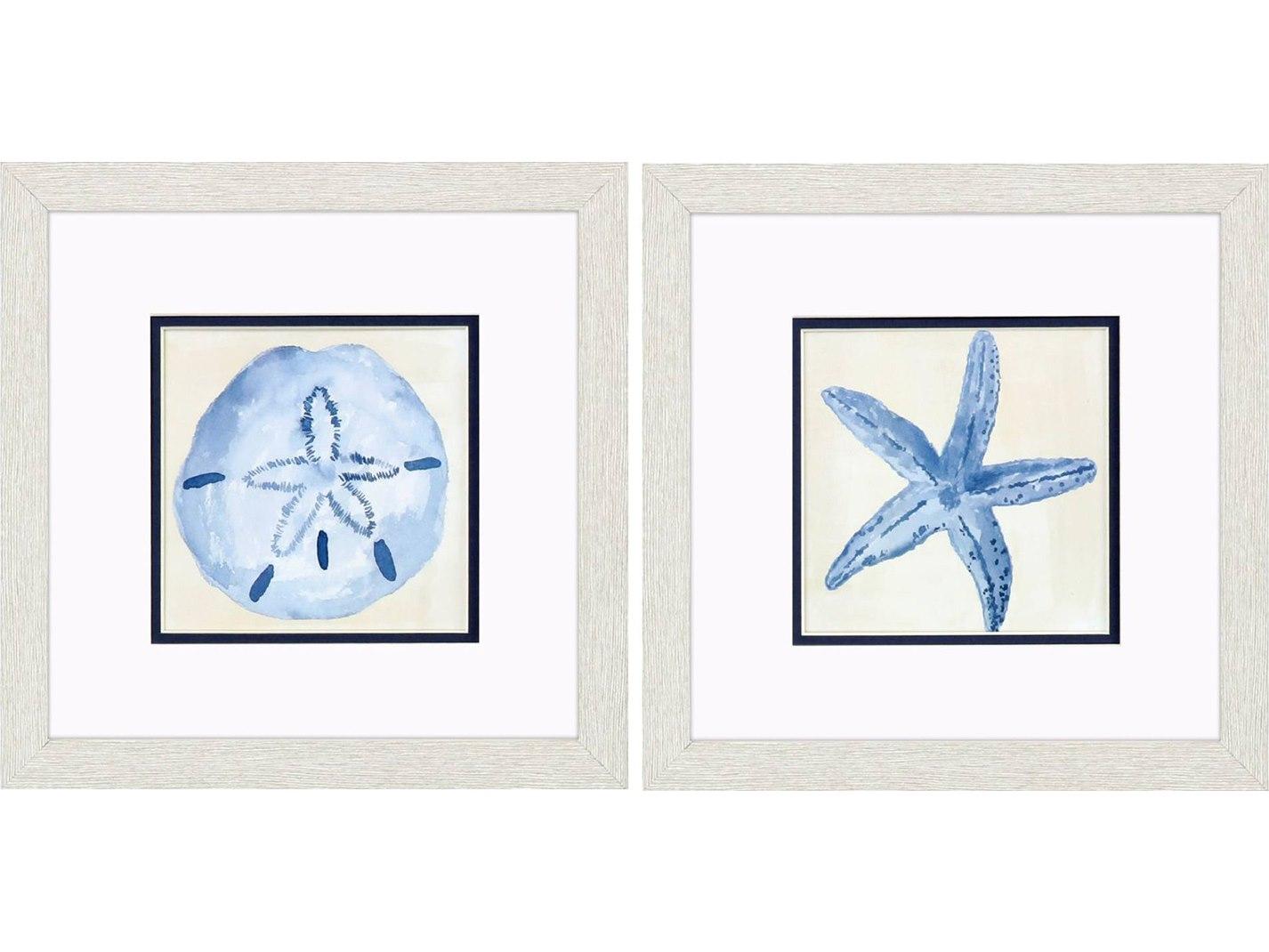 Paragon Coastal Watercolor A Framed Art Set of 2
