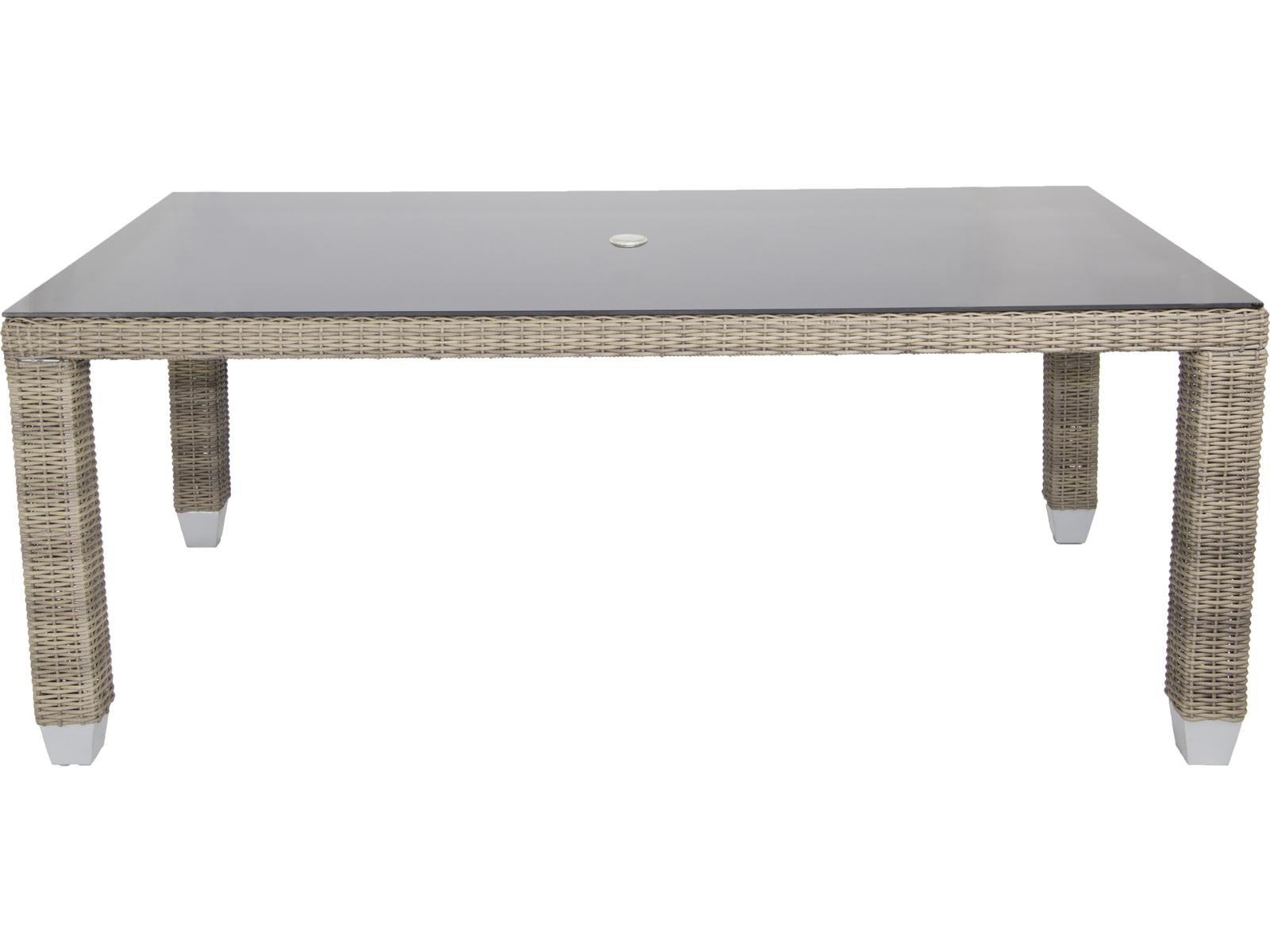 Axcess Inc Palisades Rectangle Outdoor Patio Dining Table