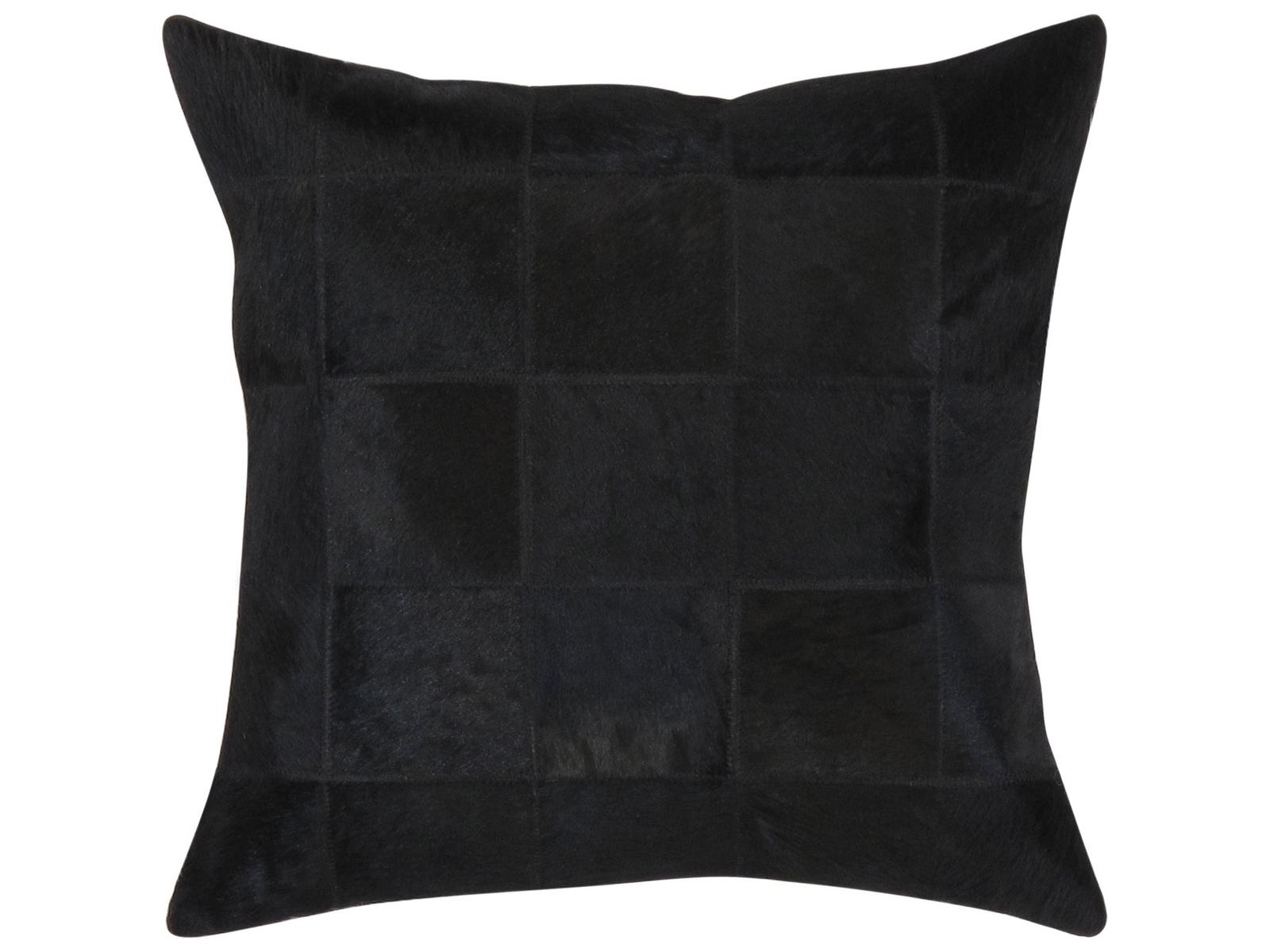 Pasargad Home Safari Checkered Cowhide Throw Pillow