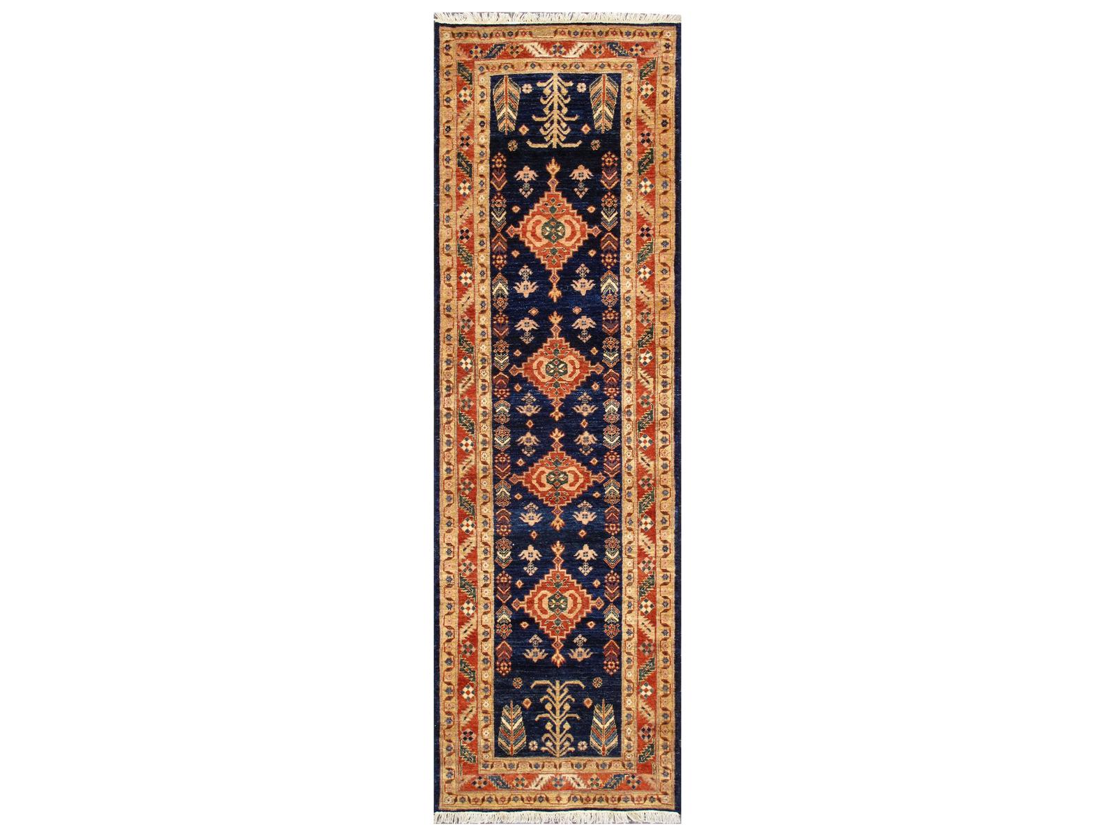 Pasargad Home Shirvan Bordered Runner Area Rug