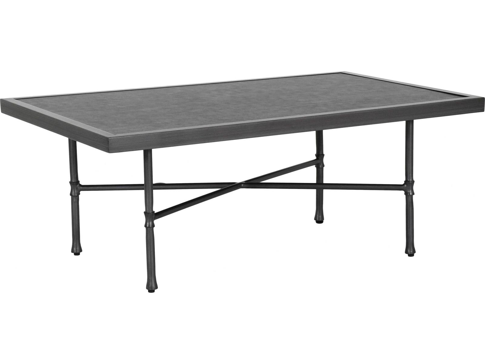 Castelle Marquis Aluminum Rectangular Patio Coffee Table