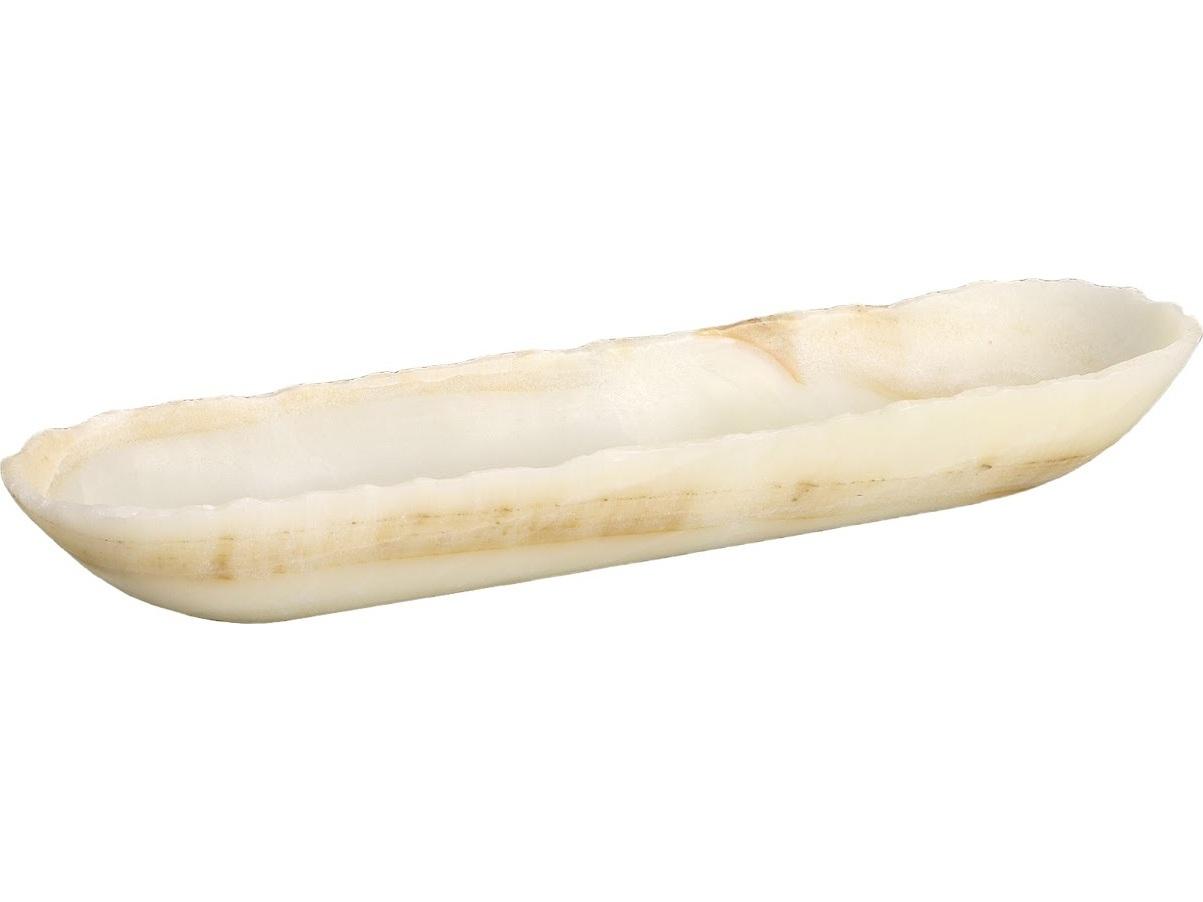 Phillips Collection Elements Onyx Canoe Bowl