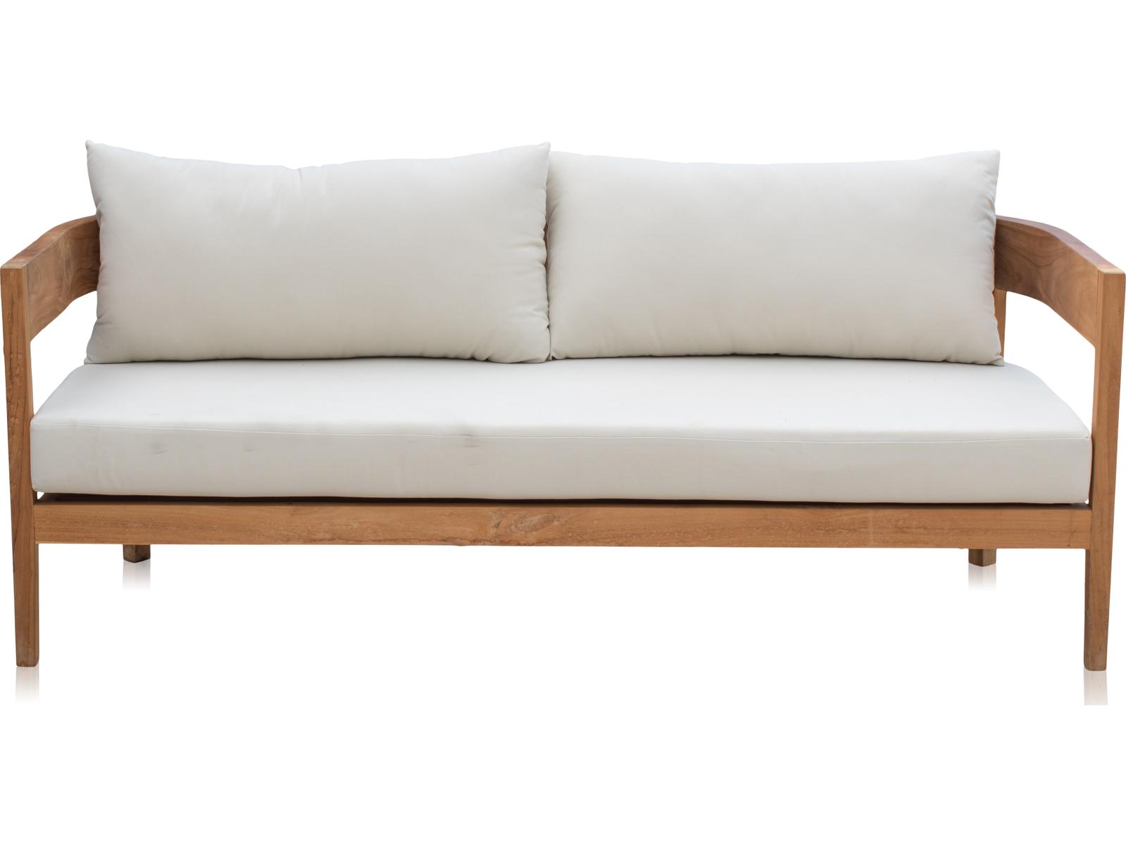 Panama Jack Outdoor Bali Teak Cushion Sofa