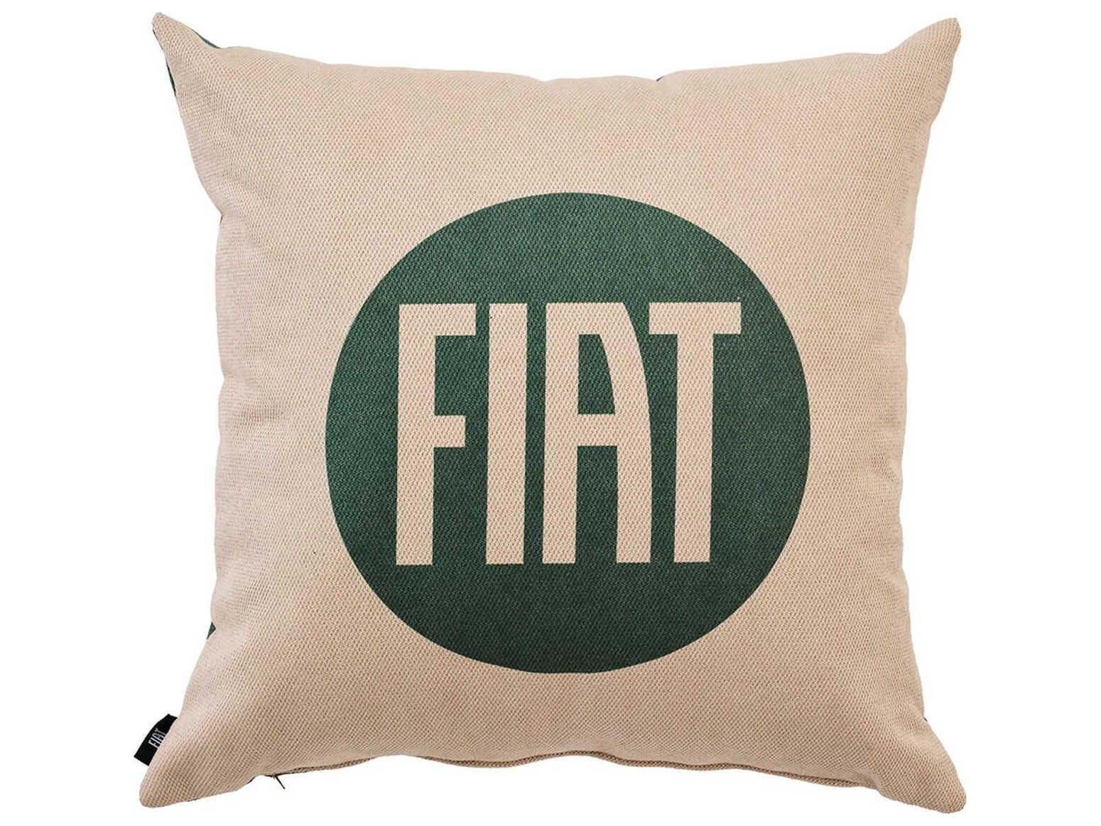 Qeeboo Fiat-500 Green Icons in the Air Pillow | 48105FG | TopModern