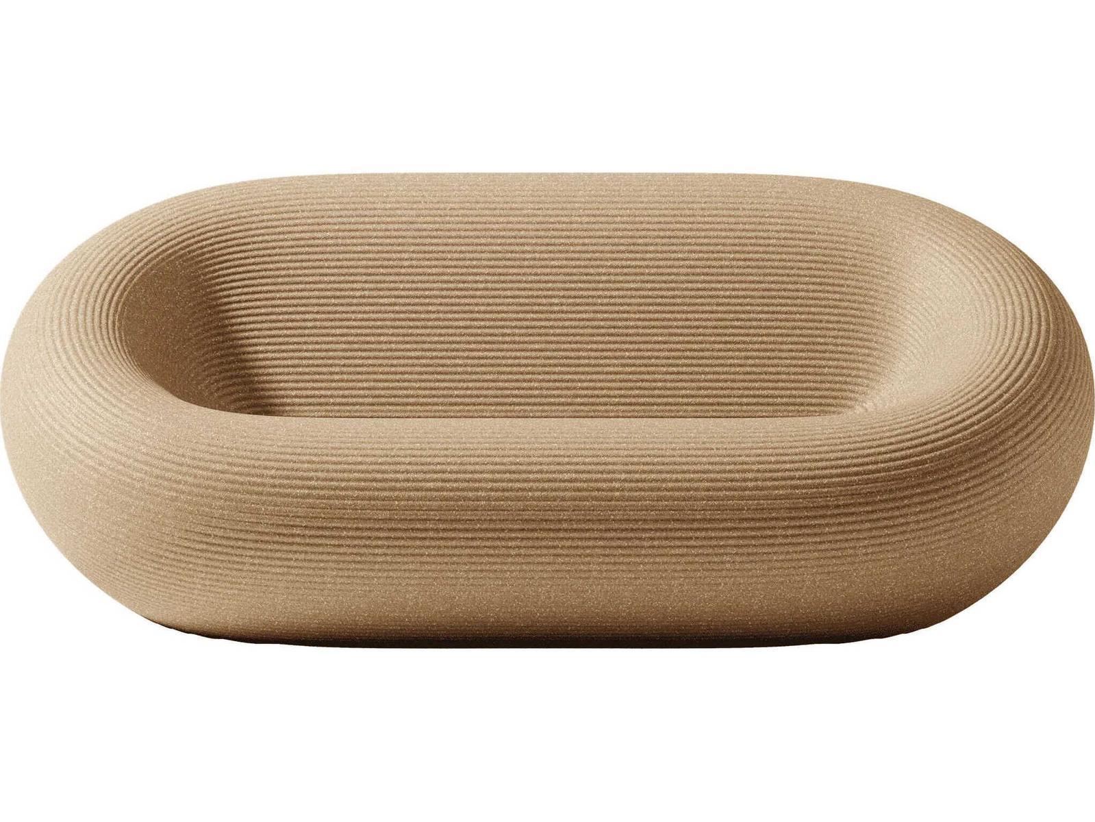 Qeeboo Outdoor Nami Golden Sand Recycled Plastic Sofa