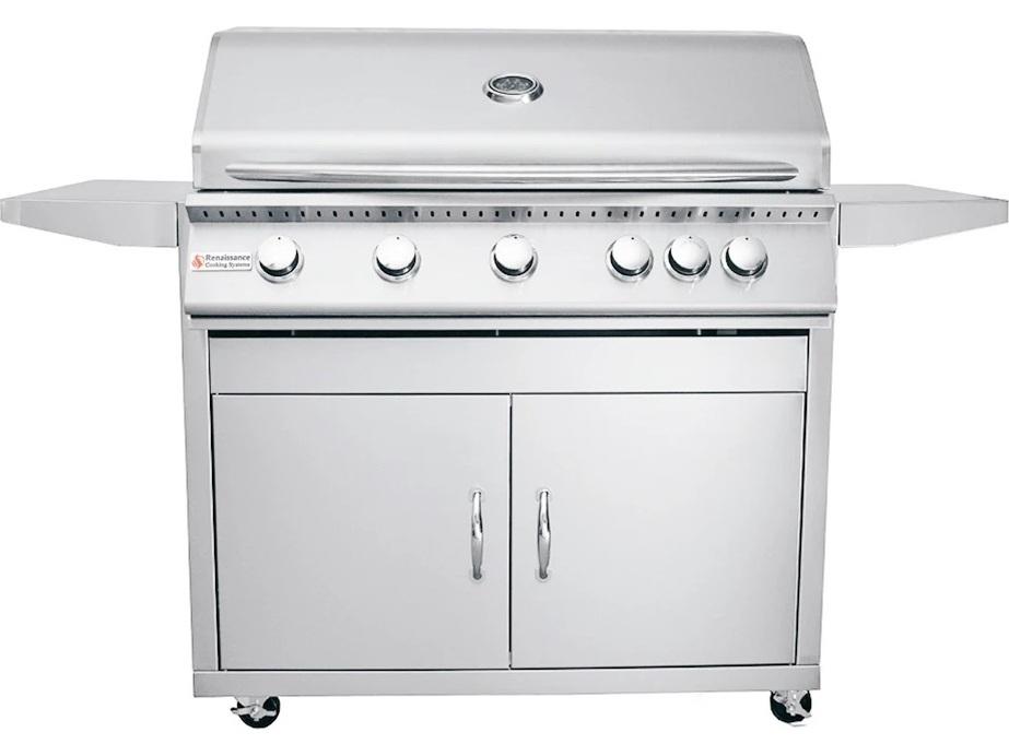 RCS Grills Stainless Steel 40 Premier with Lights Freestanding Grill-NG