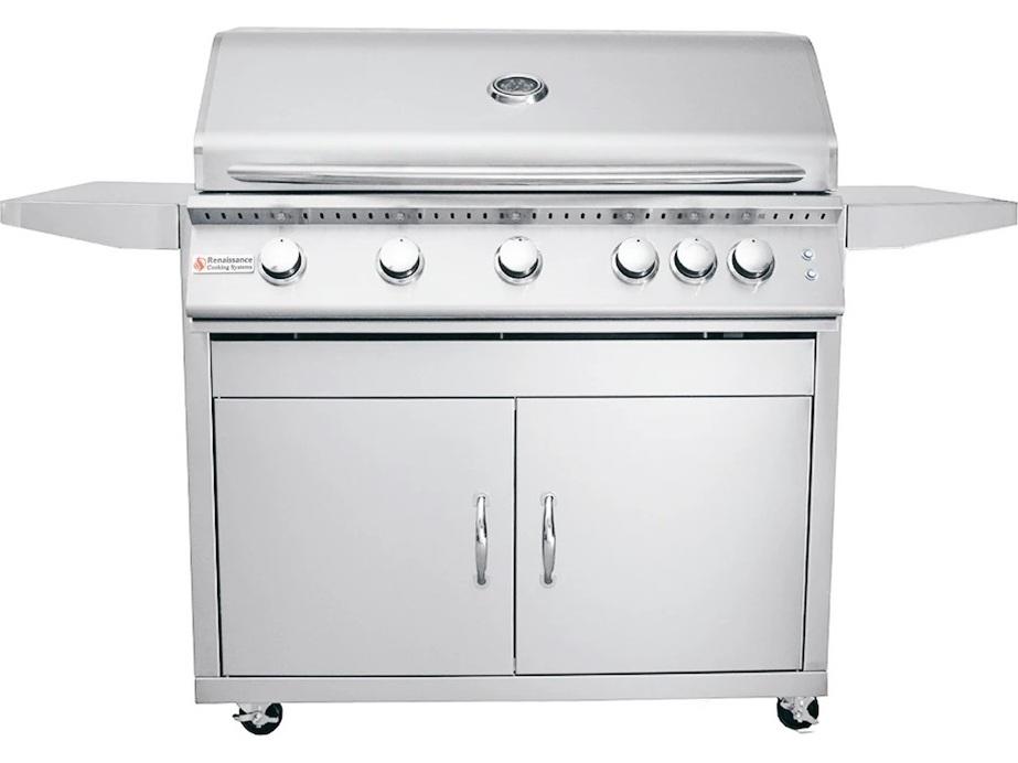 RCS Grills Stainless Steel 40 Premier with Lights Freestanding Grill-NG