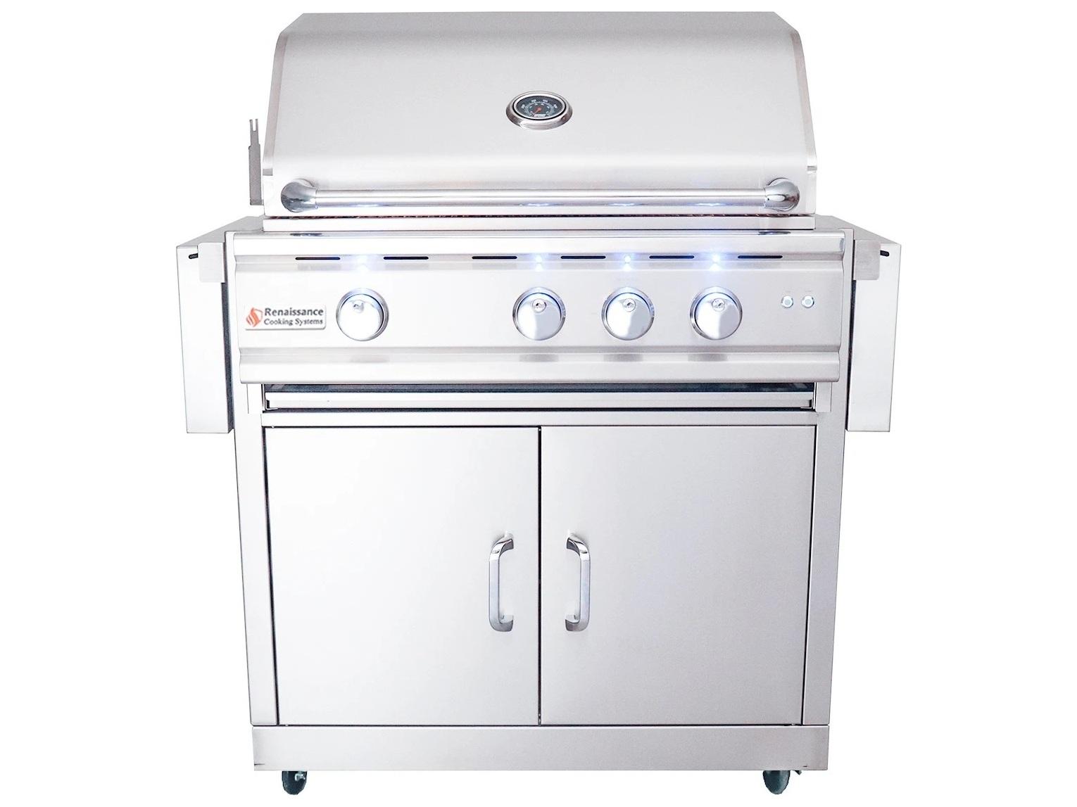 RCS Grills Stainless Steel 30'' Cutlass Pro Freestanding Grill-LP